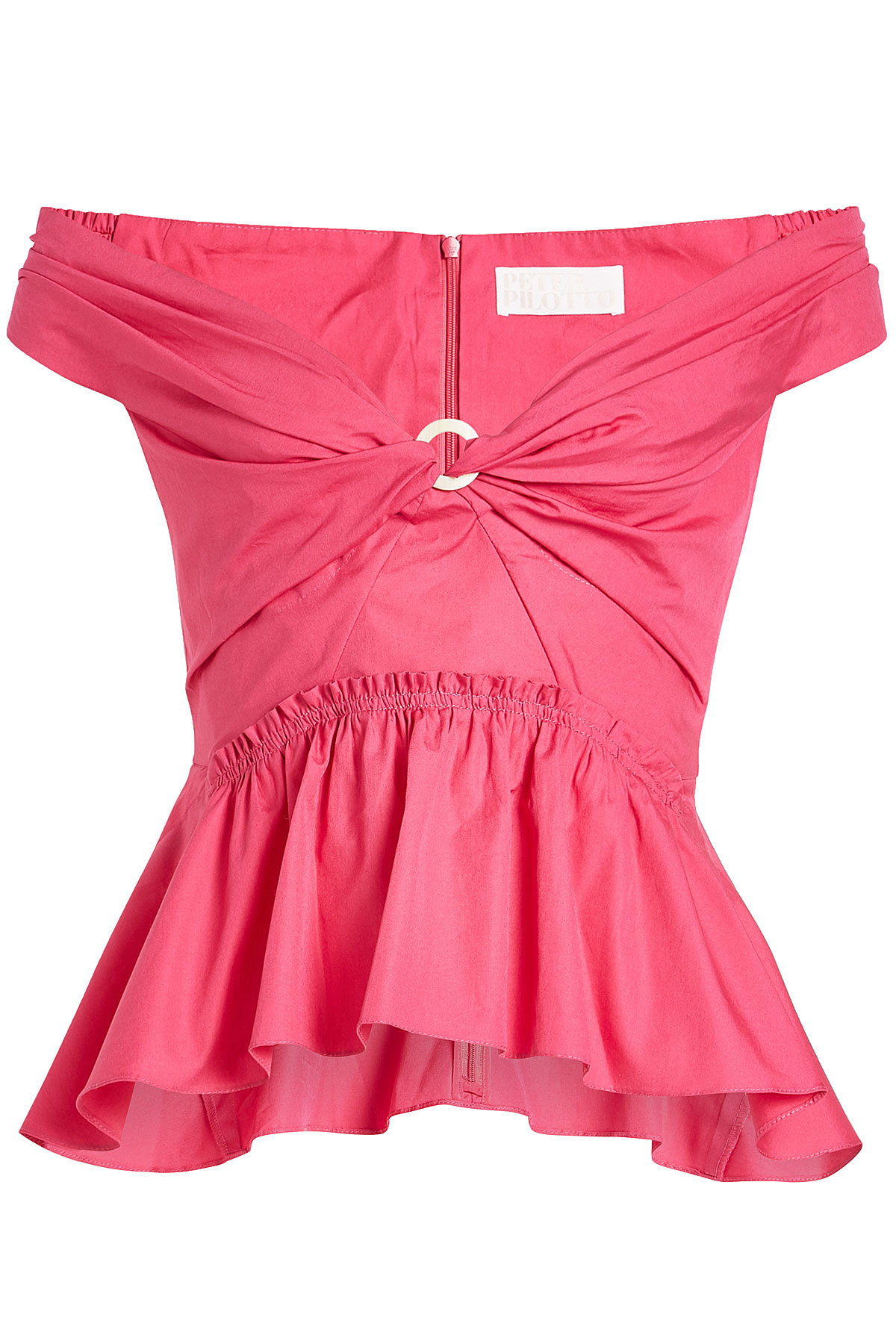 Peter Pilotto - Cotton Off-Shoulder Peplum Top