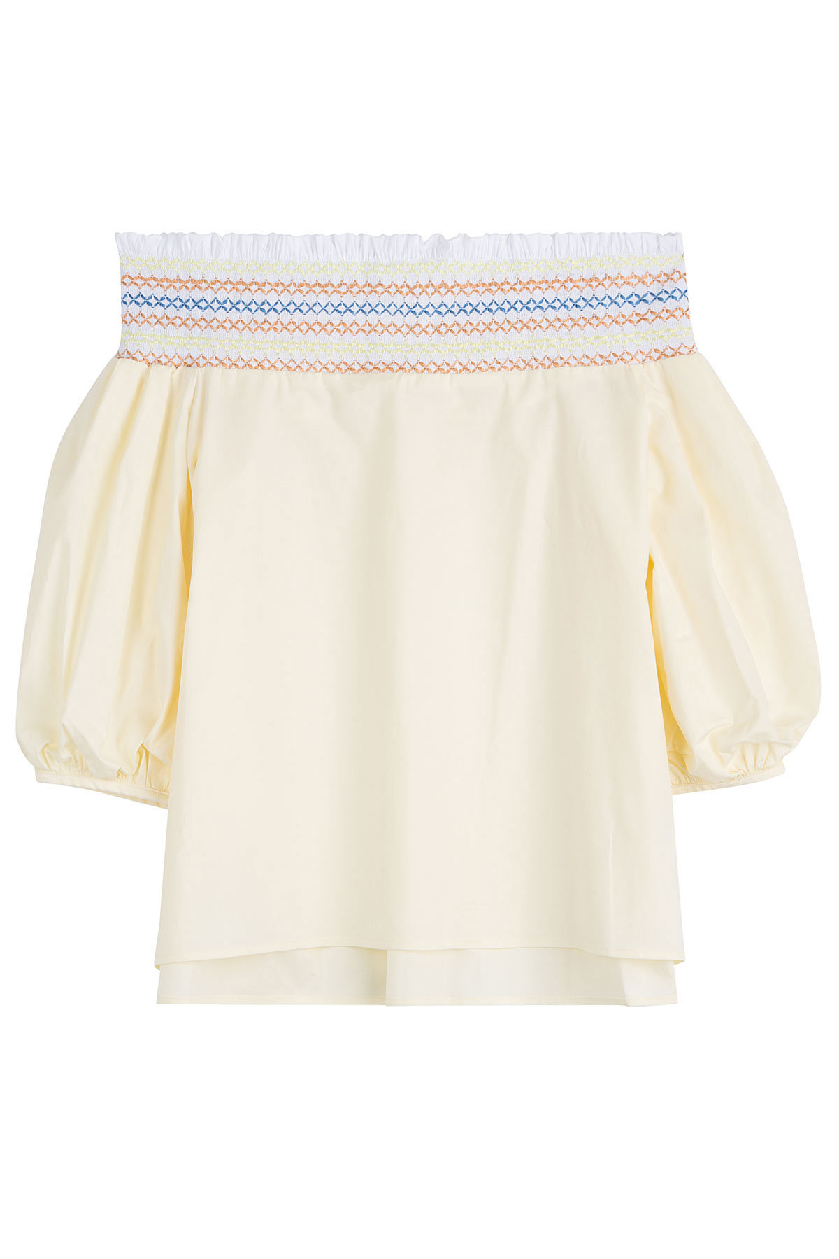 Cotton Top with Bardot Neckline by Peter Pilotto