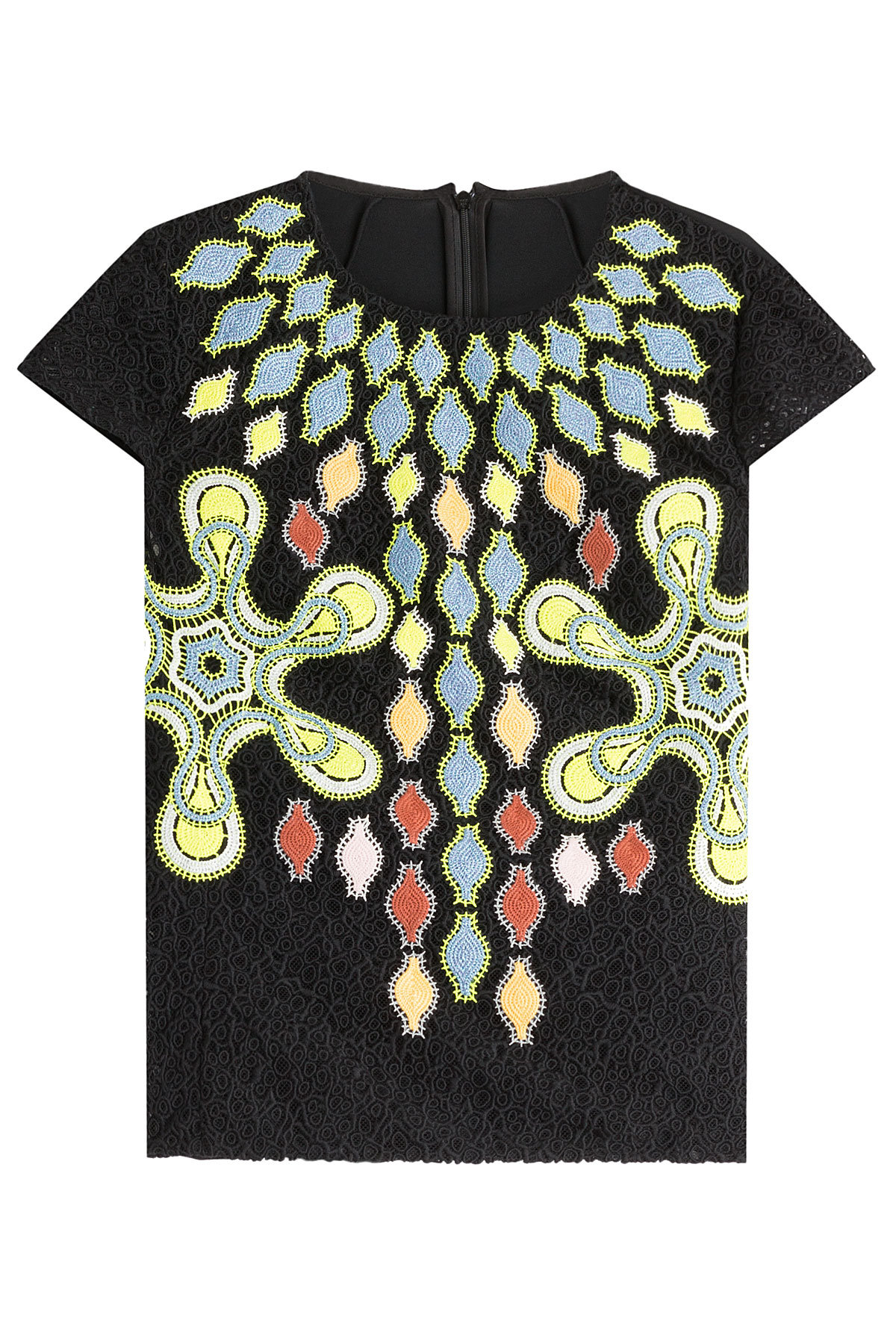Embroidered Wool Top by Peter Pilotto