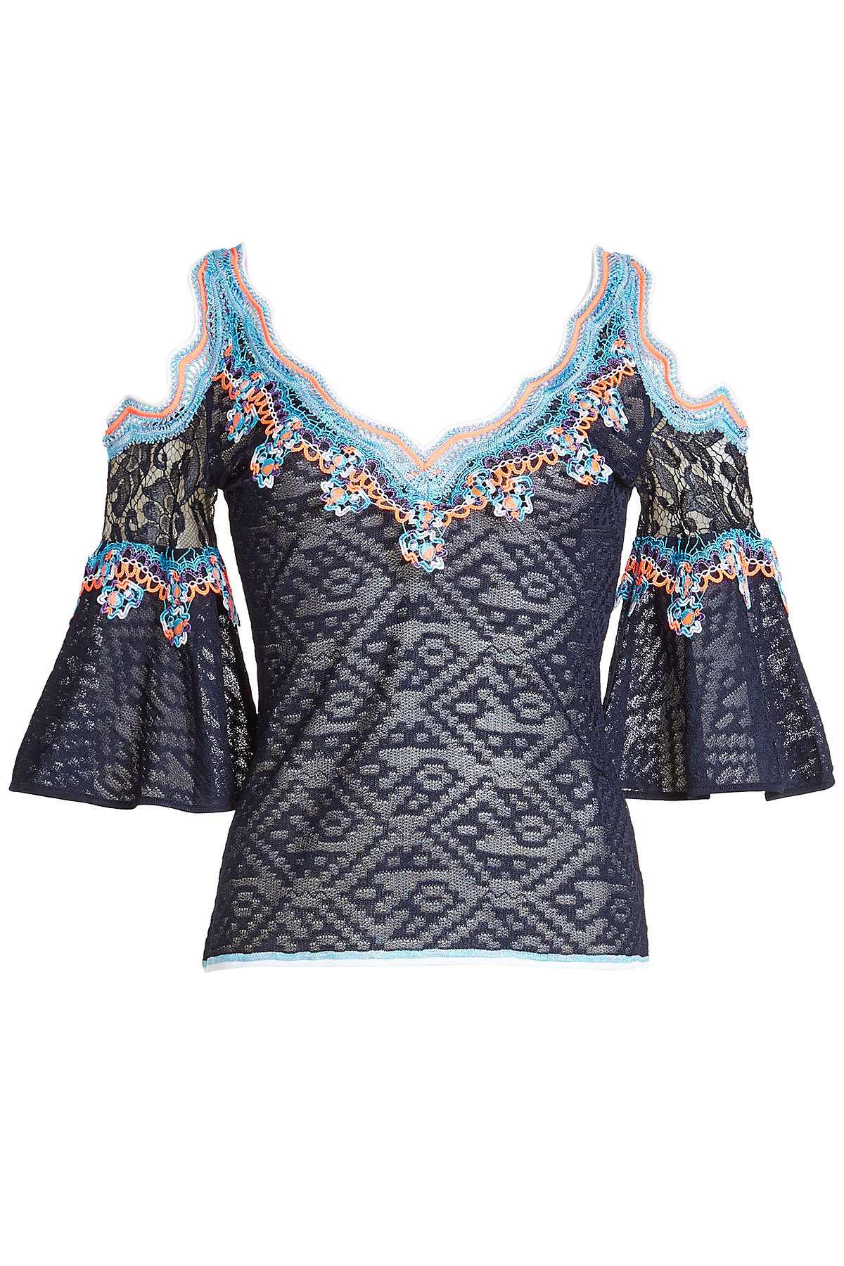 Peter Pilotto - Knit Top with Crochet Trims