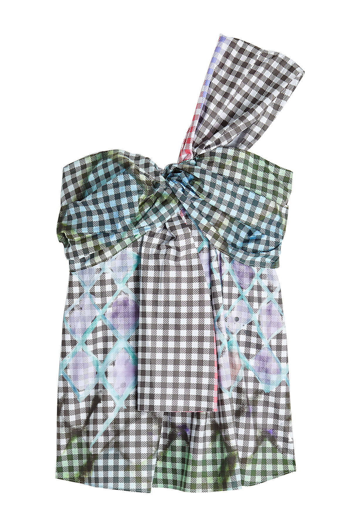 Peter Pilotto - Printed One-Shoulder Top with Cotton