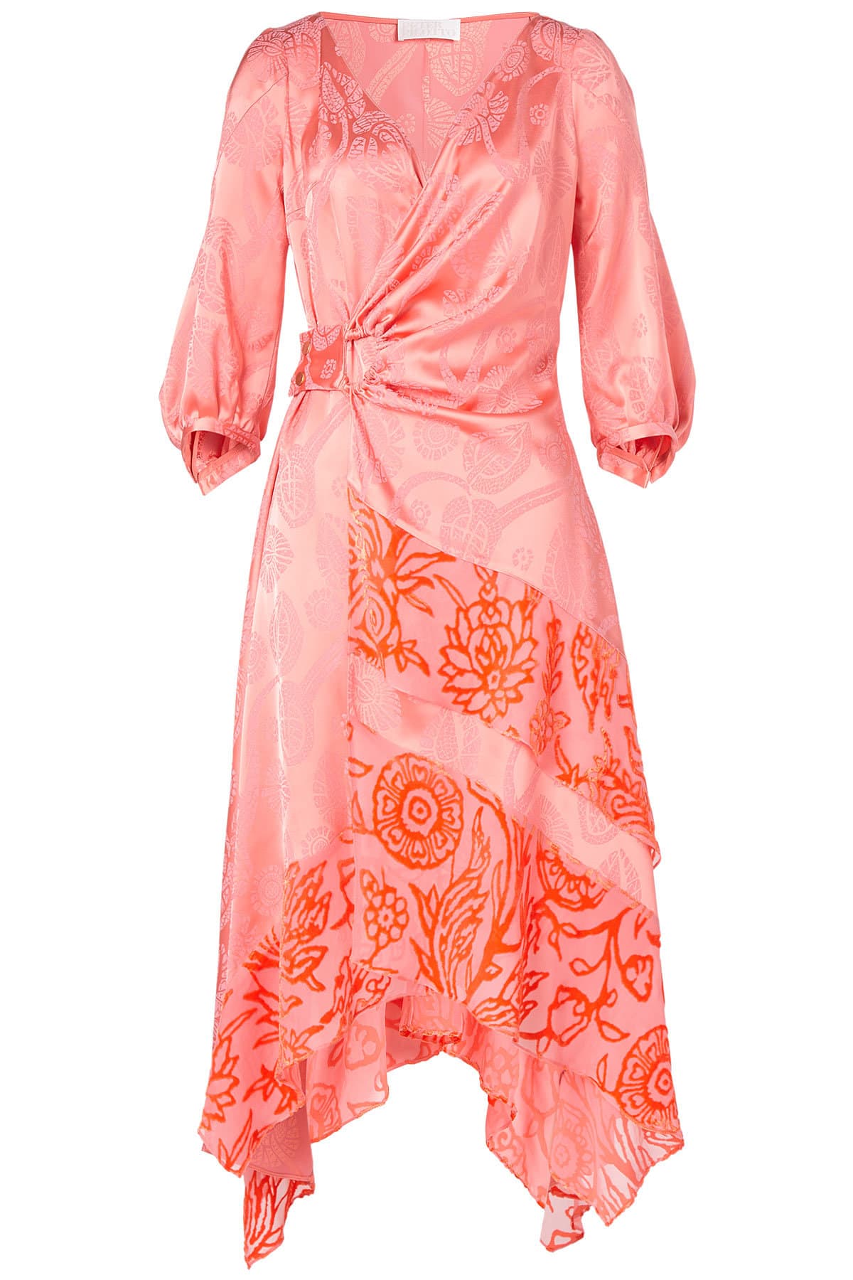 Peter Pilotto - Satin Jacquard Wrap Skirt