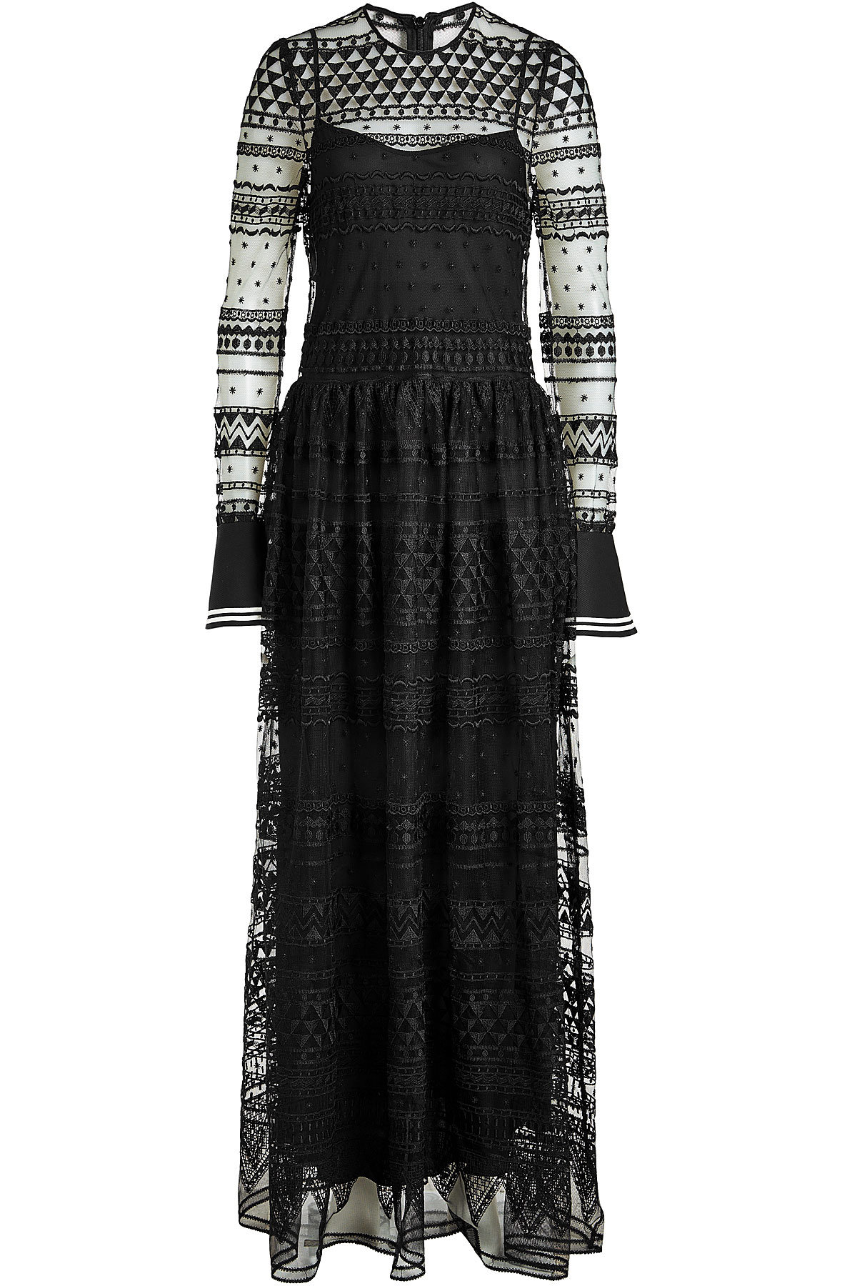 Philosophy di Lorenzo Serafini - Floor Length Dress with Lace
