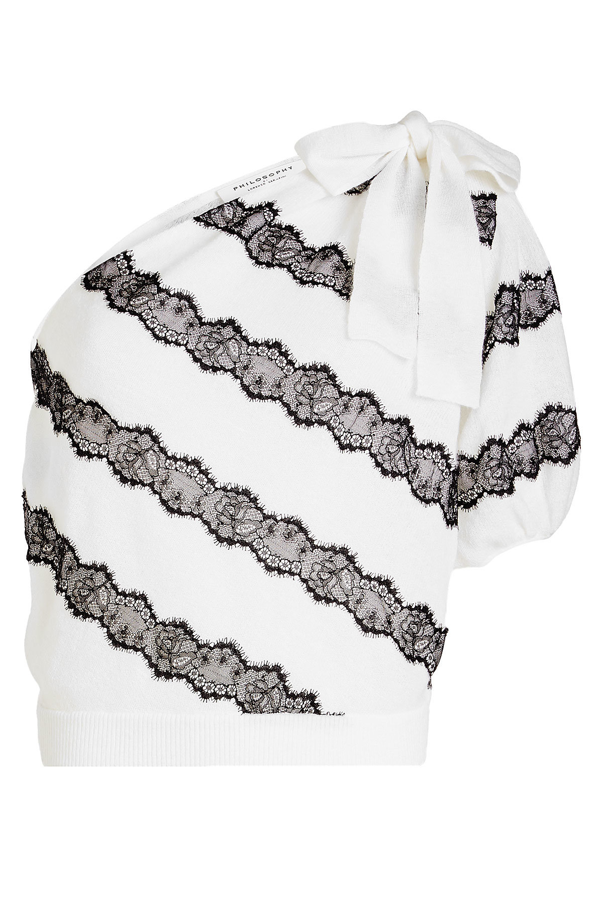 One Sleeve Ruffled Top by Philosophy di Lorenzo Serafini