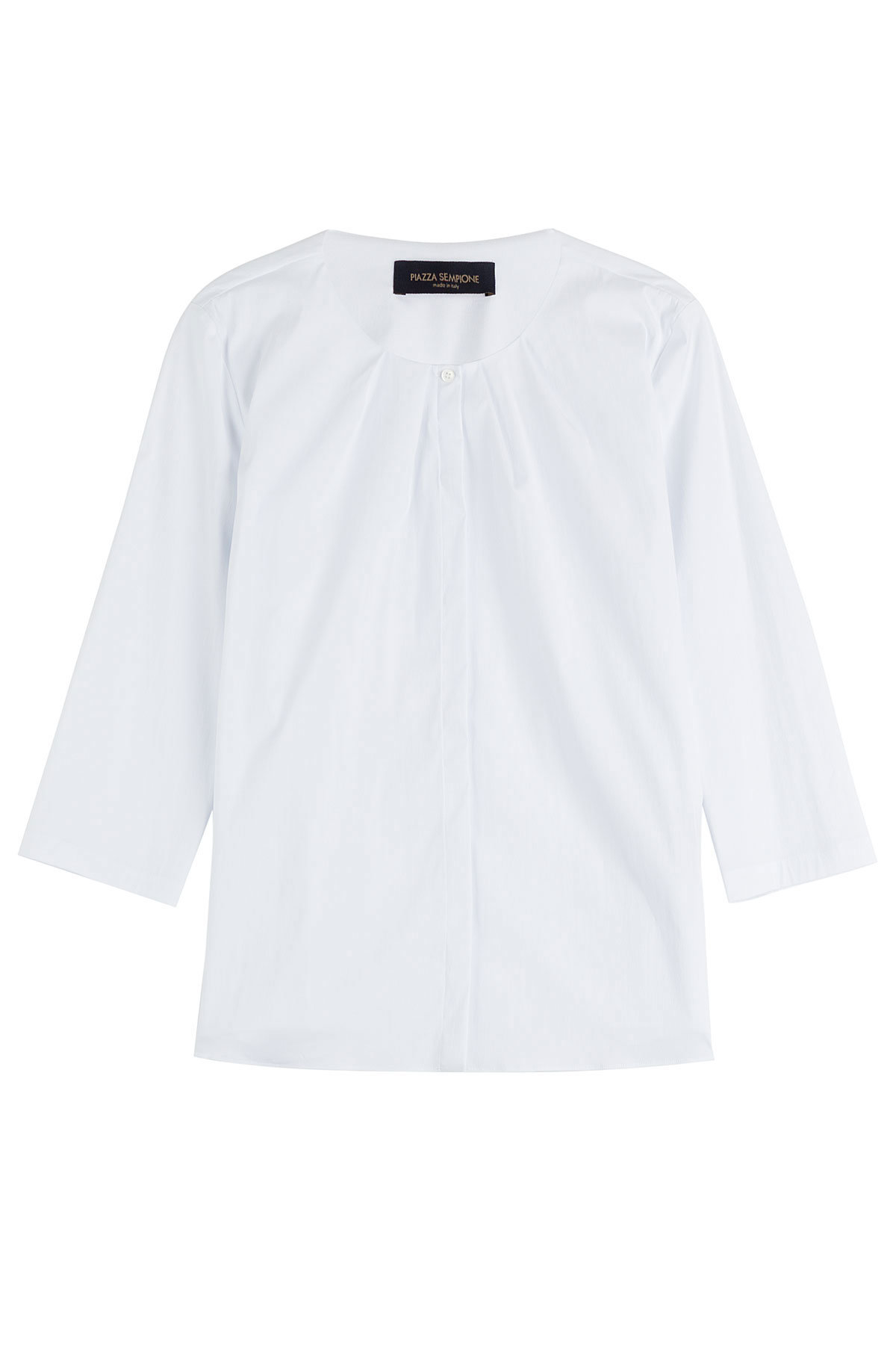 Piazza Sempione - Pleated Front Cotton Top