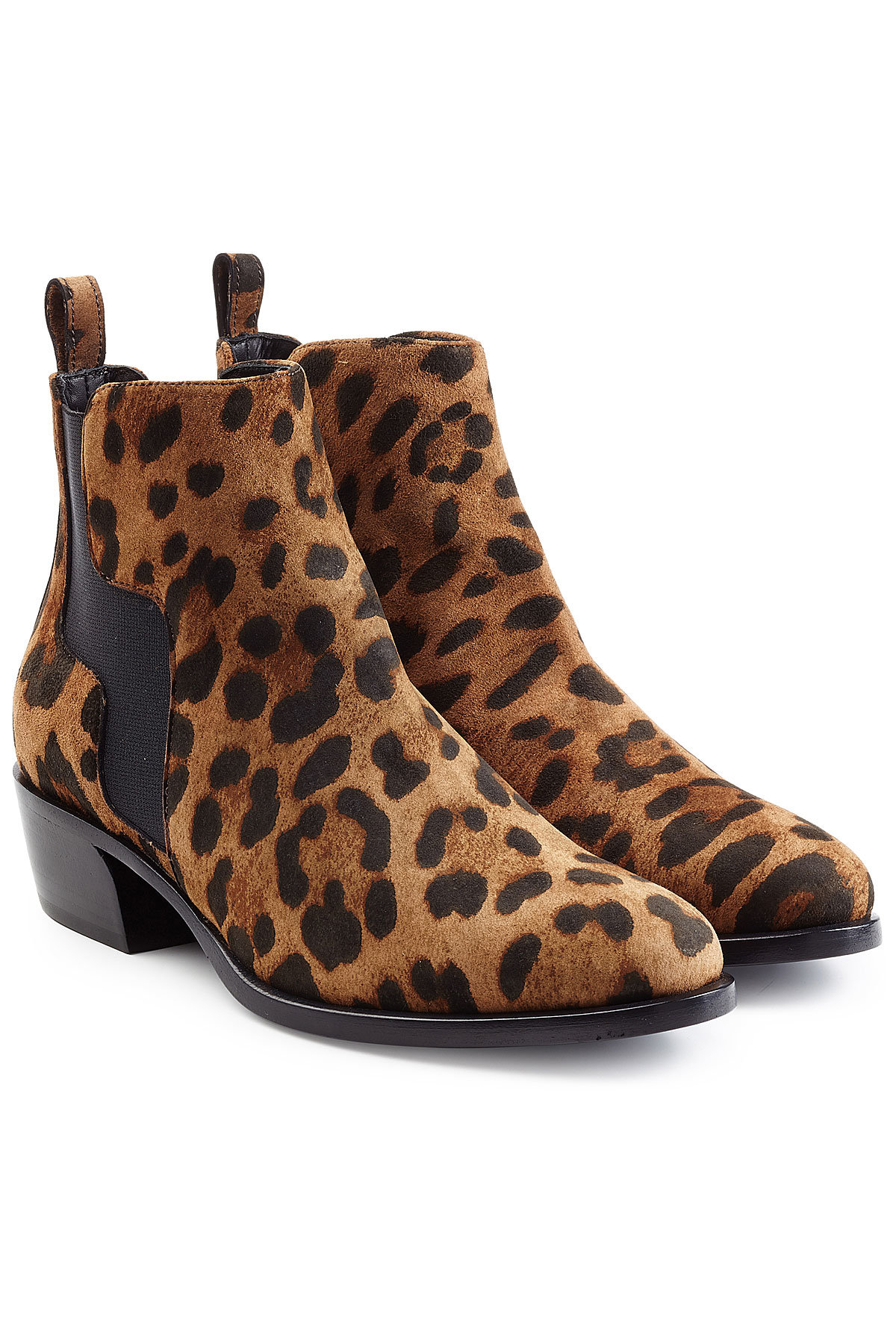 Pierre Hardy - Animal Printed Suede Ankle Boots