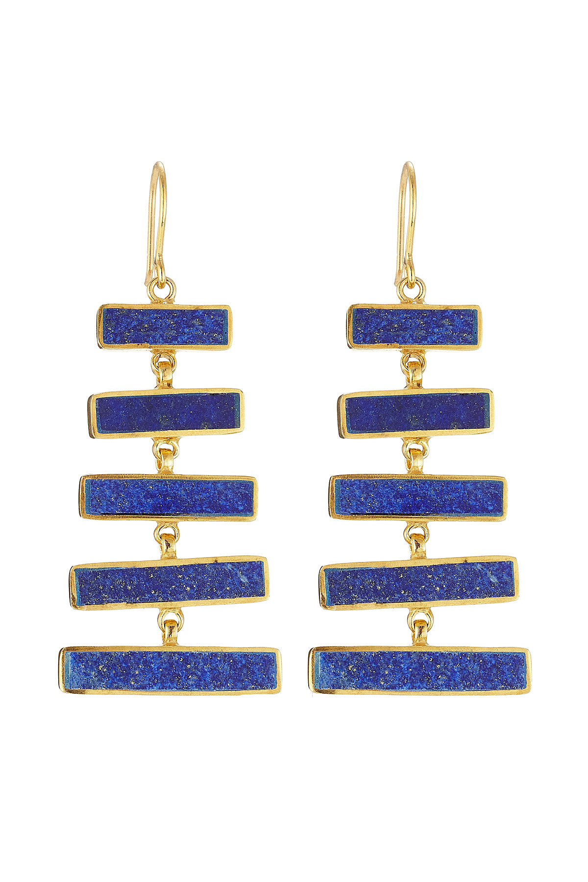 Gold Plated Silver Earrings by Pippa Small