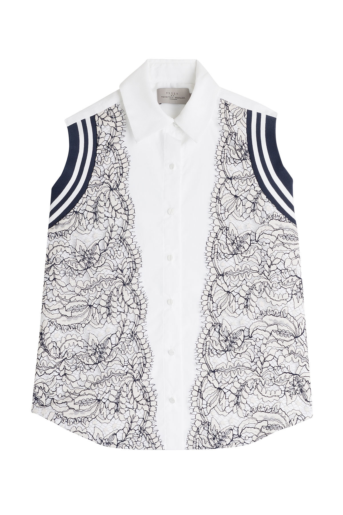 Cotton Shirt with Lace by Preen