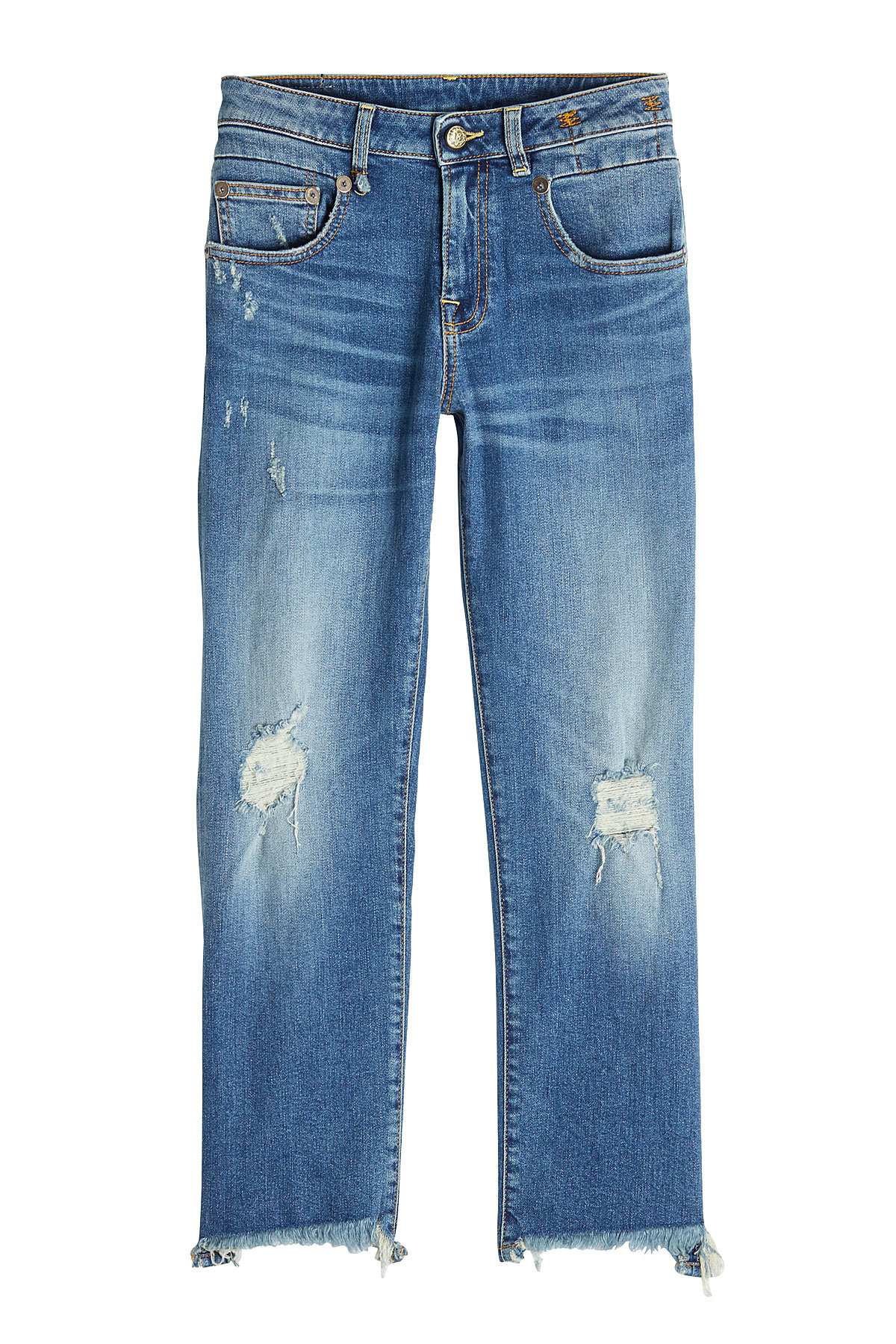 R13 - Boy Straight Leg Distressed Jeans