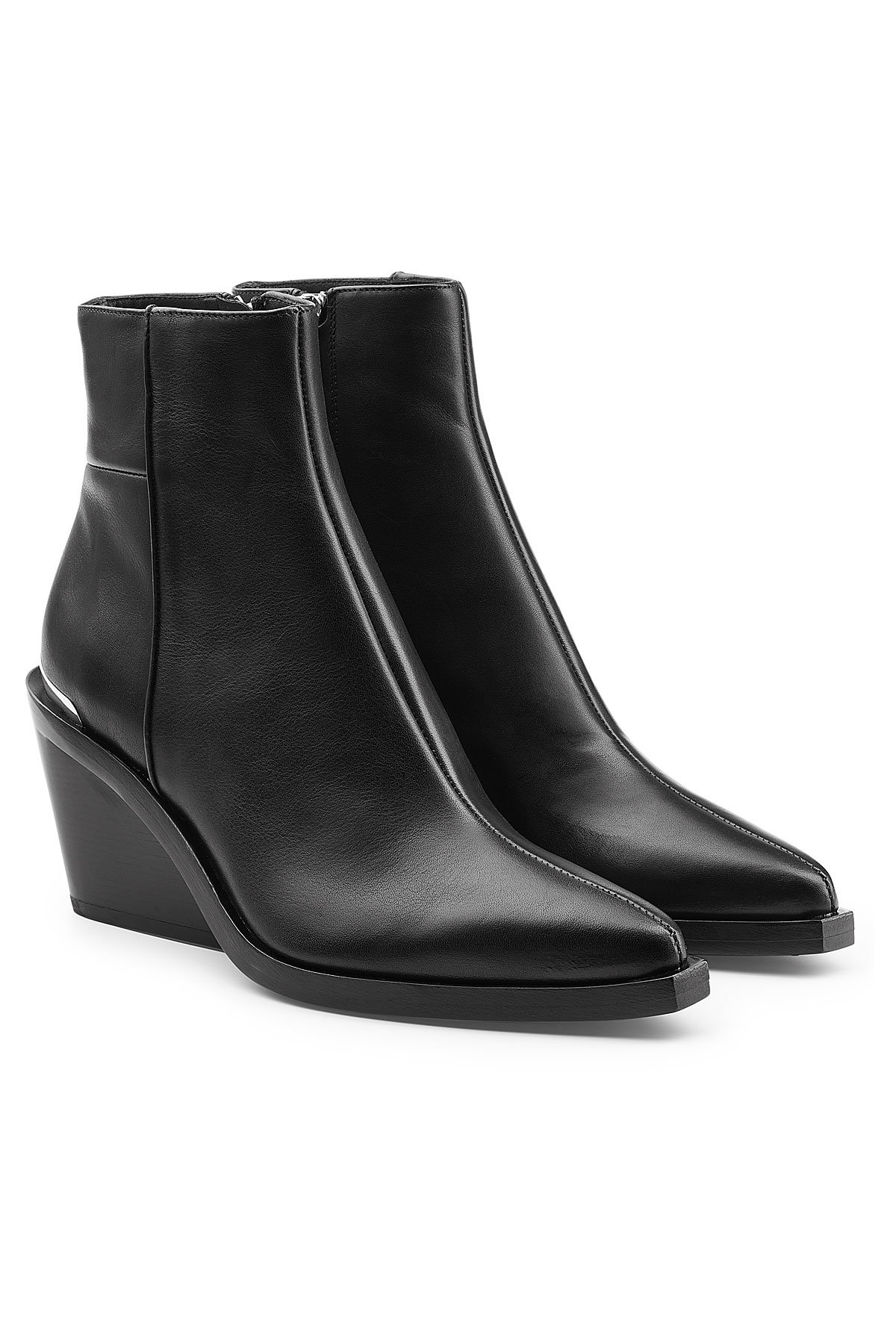 Rag & Bone - Leather Ankle Boots with Wedge