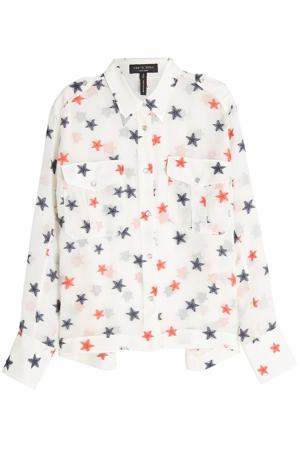 Pearson Printed Silk Blouse by Rag & Bone