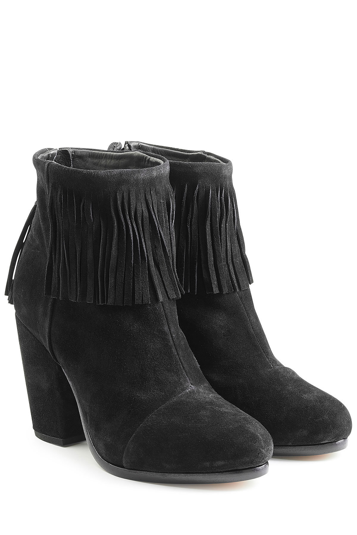 Rag & Bone - Suede Newbury Fringe Bootie