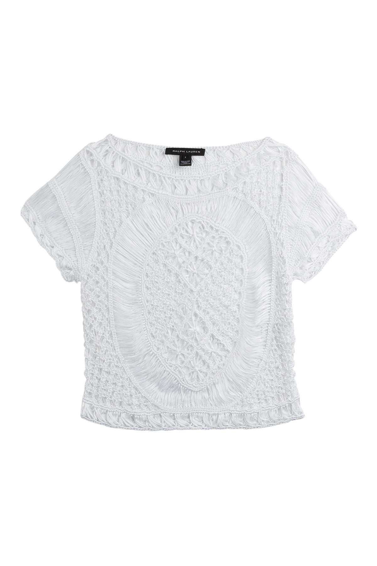 Talia Crochet Top by Ralph Lauren Black Label