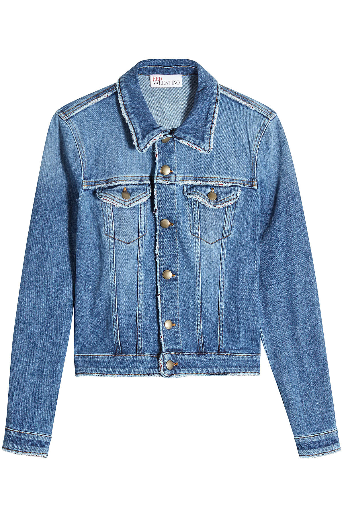 Red Valentino - Denim Jacket with Monkey Print