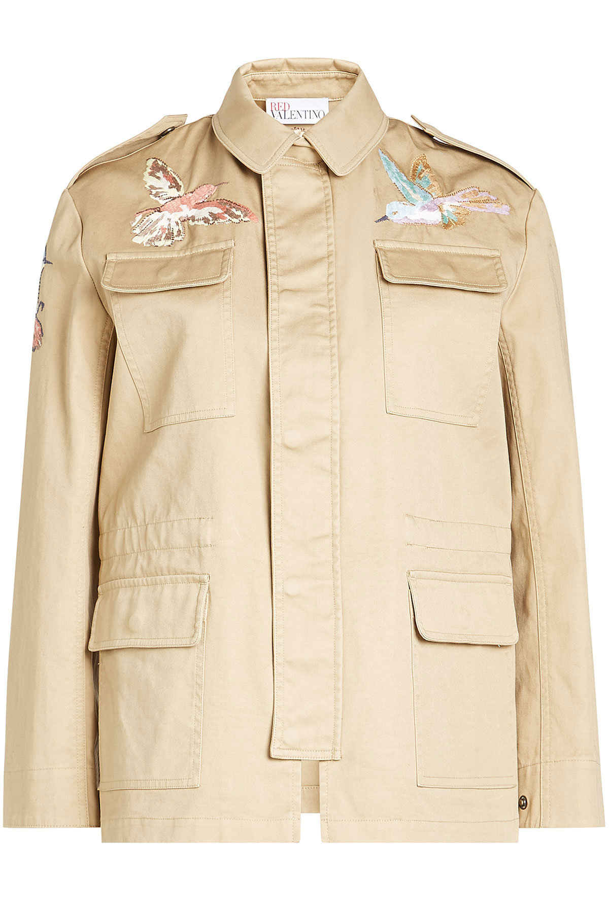 Red Valentino - Embriodered Cotton Parka