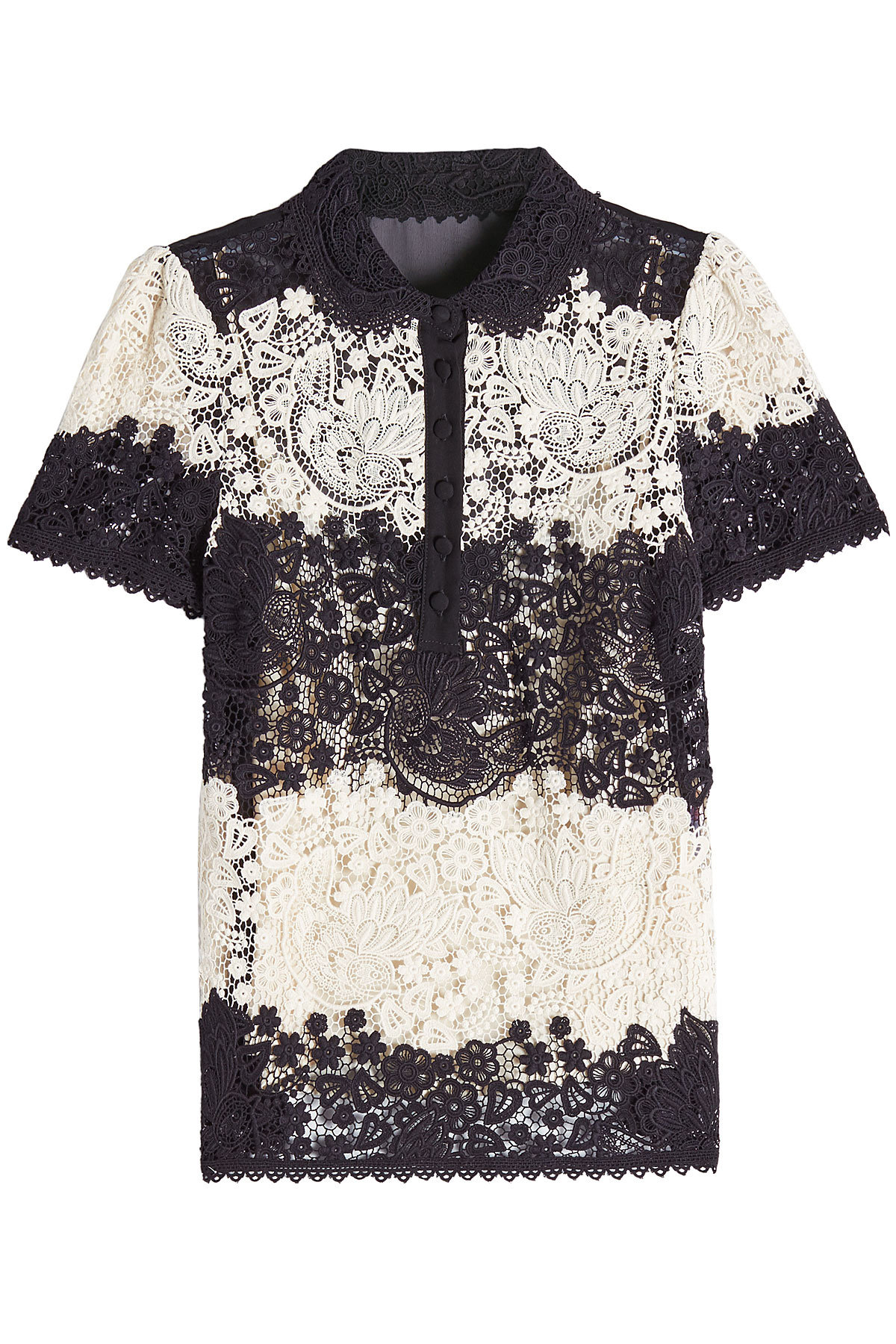 Red Valentino - Lace Appliqué Top