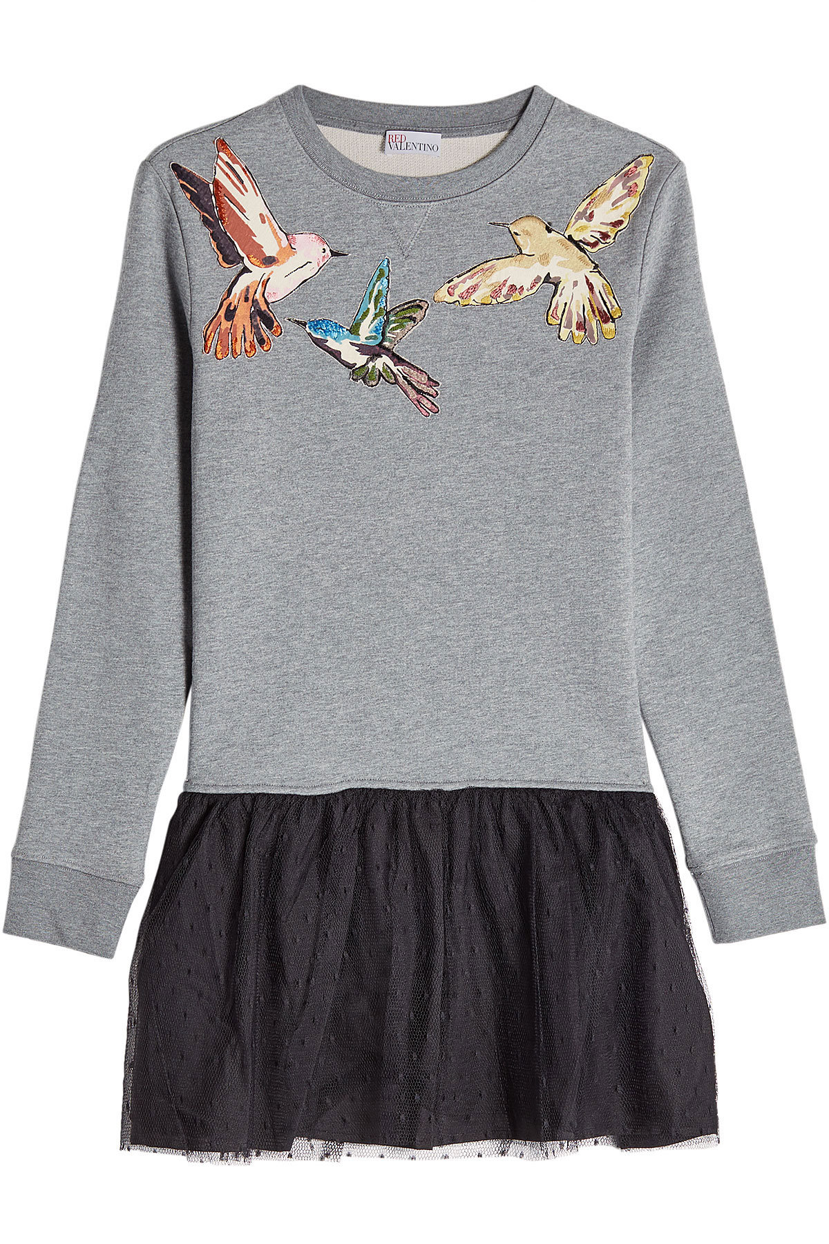 Red Valentino - Printed Sweatshirt Dress