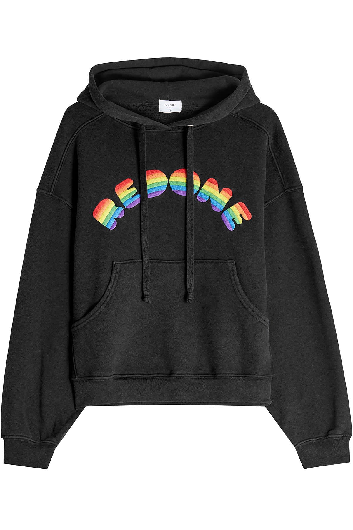 RE/DONE - Cotton Hoodie with Rainbow Logo
