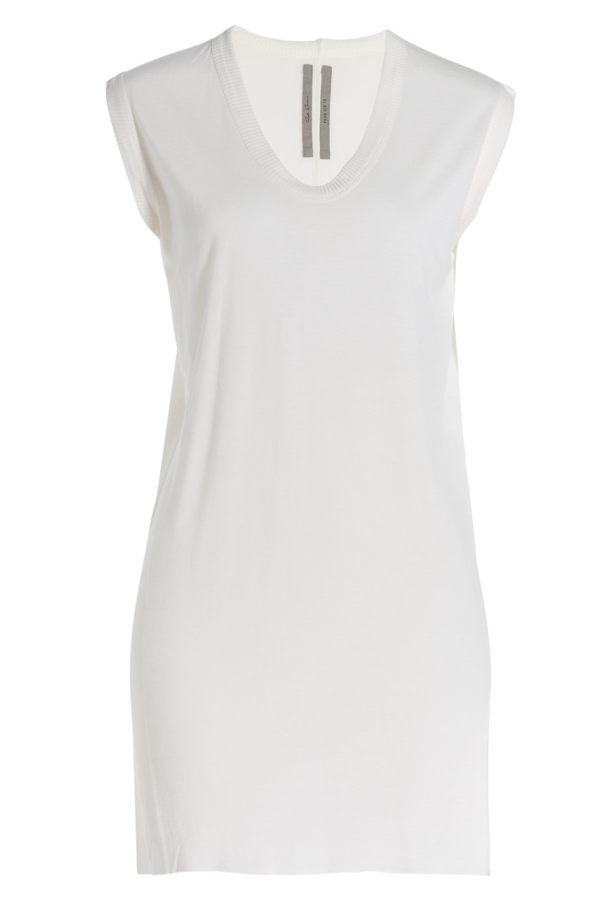 Rick Owens - Jersey-Silk Draped Top