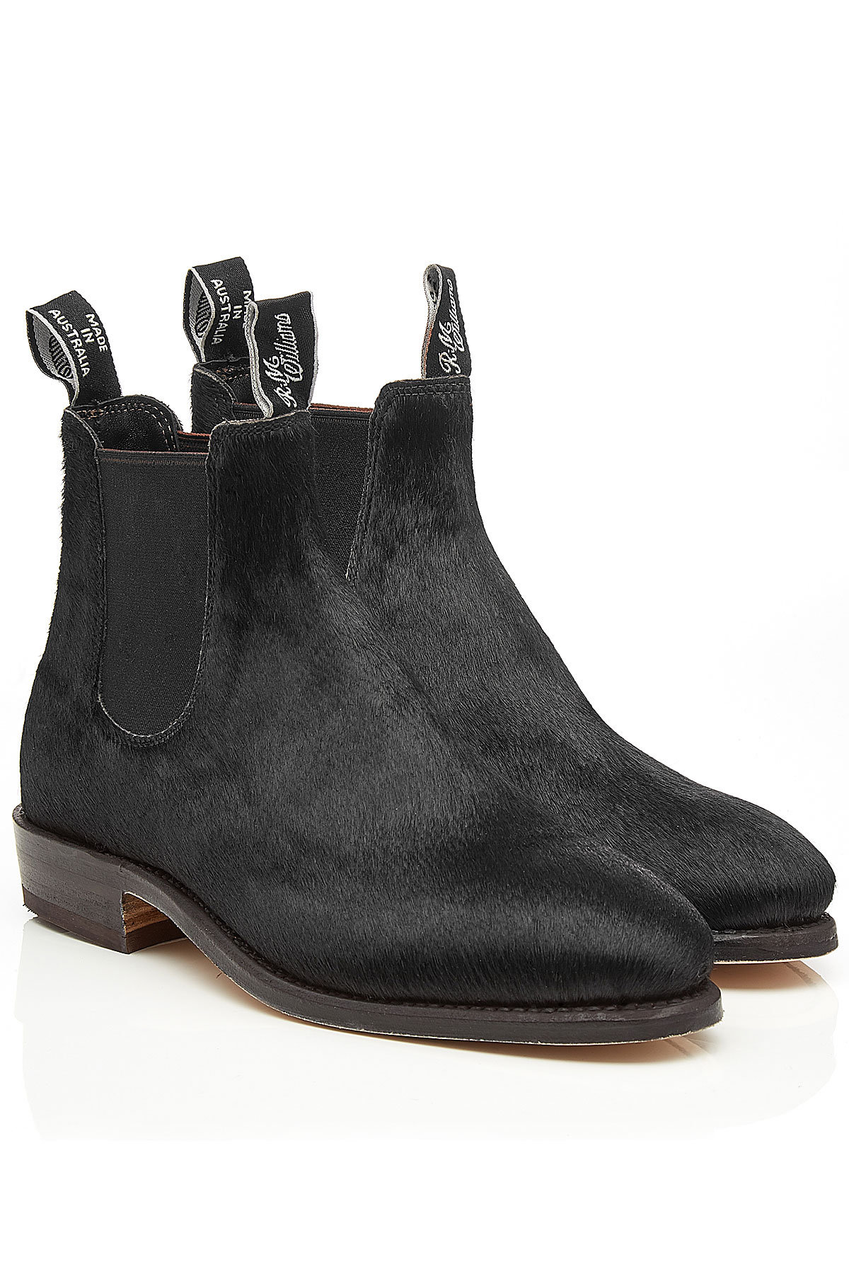 R.M. WILLIAMS - Calf Hair Ankle Boots
