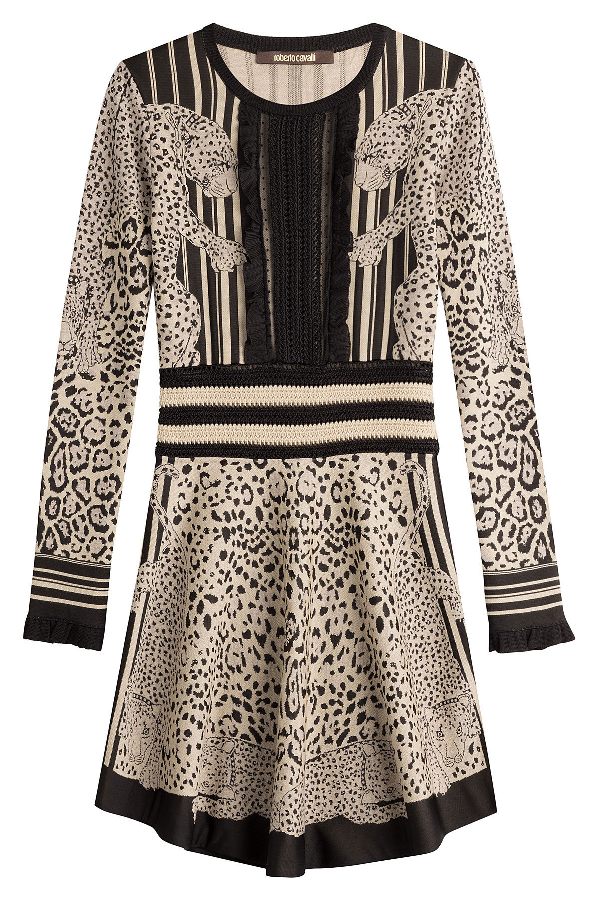 Roberto Cavalli - Knit Dress with Sheer Insert
