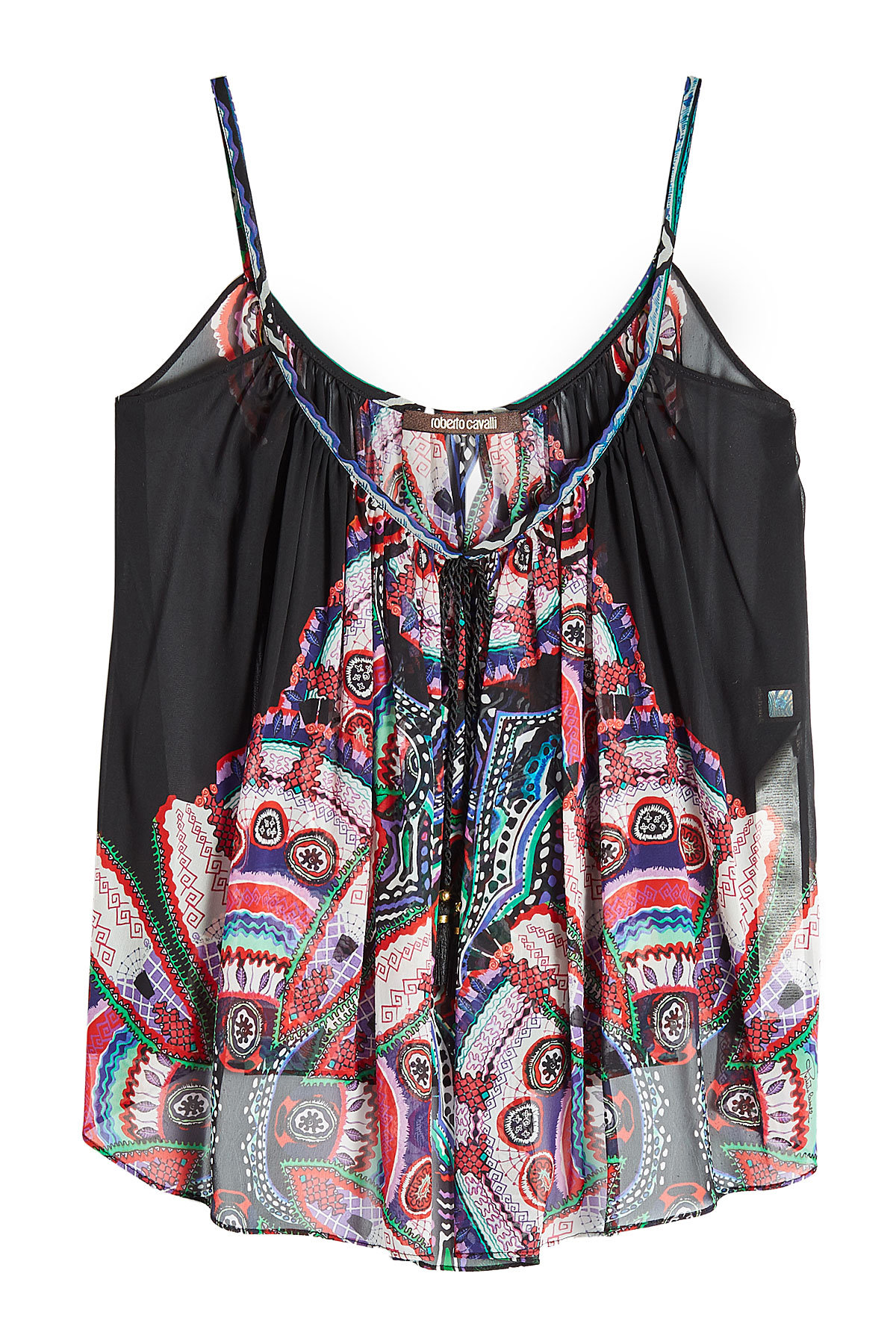 Roberto Cavalli - Printed Silk Chiffon Camisole Top