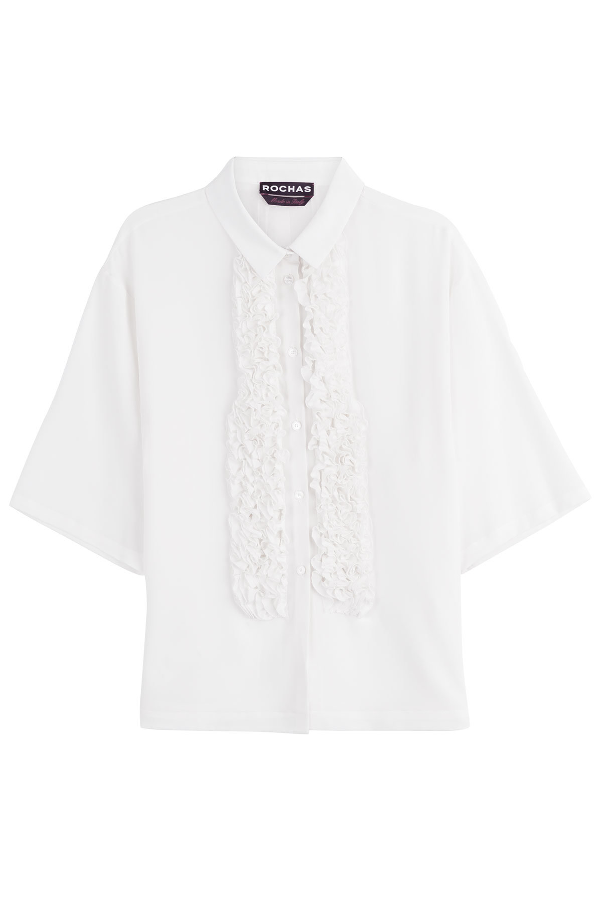 Silk Shirt with Ruffle by Rochas