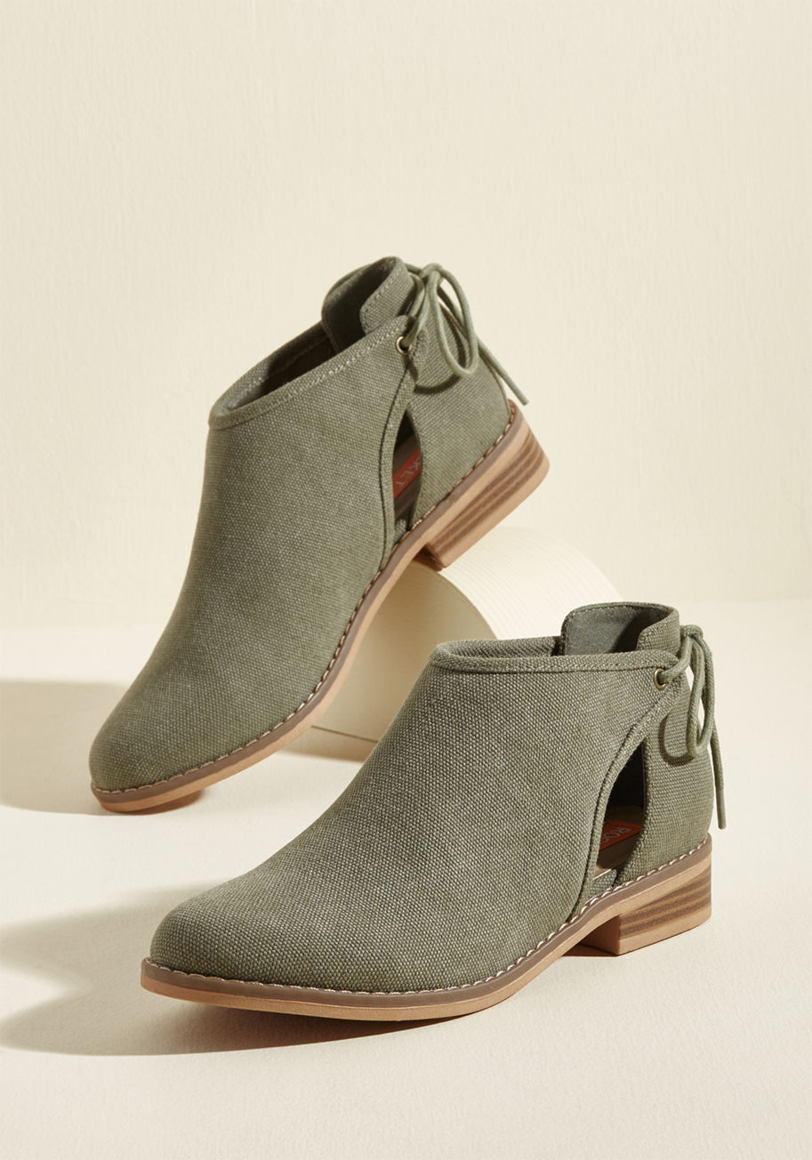 Canvas on Campus Ankle Bootie by Rocket Dog