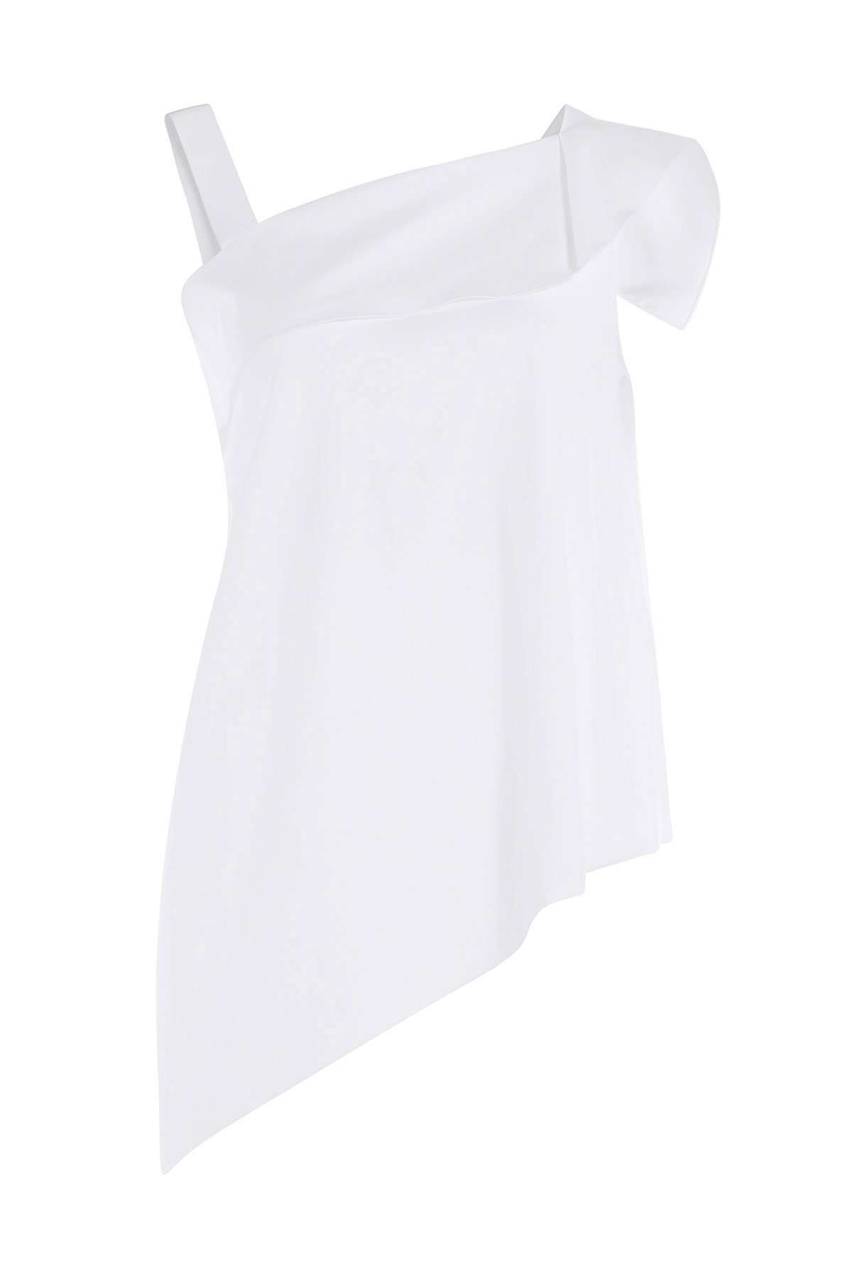 Asymmetric Cotton Top by Roland Mouret