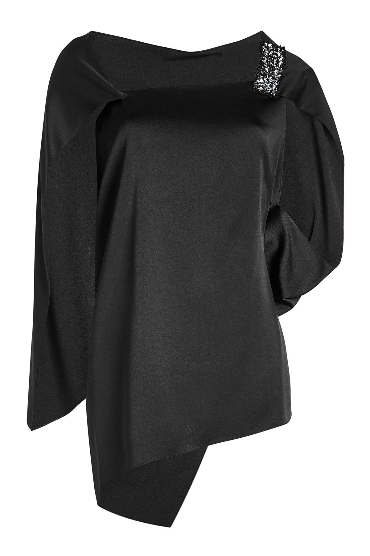 Roland Mouret - Embellished One-Shoulder Top