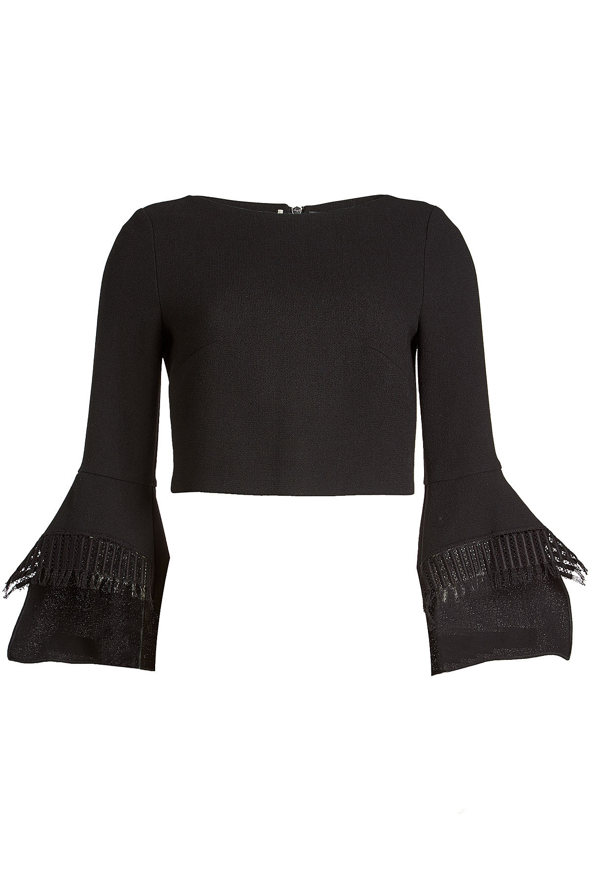 Roland Mouret - Liverton Wool Top with Lace