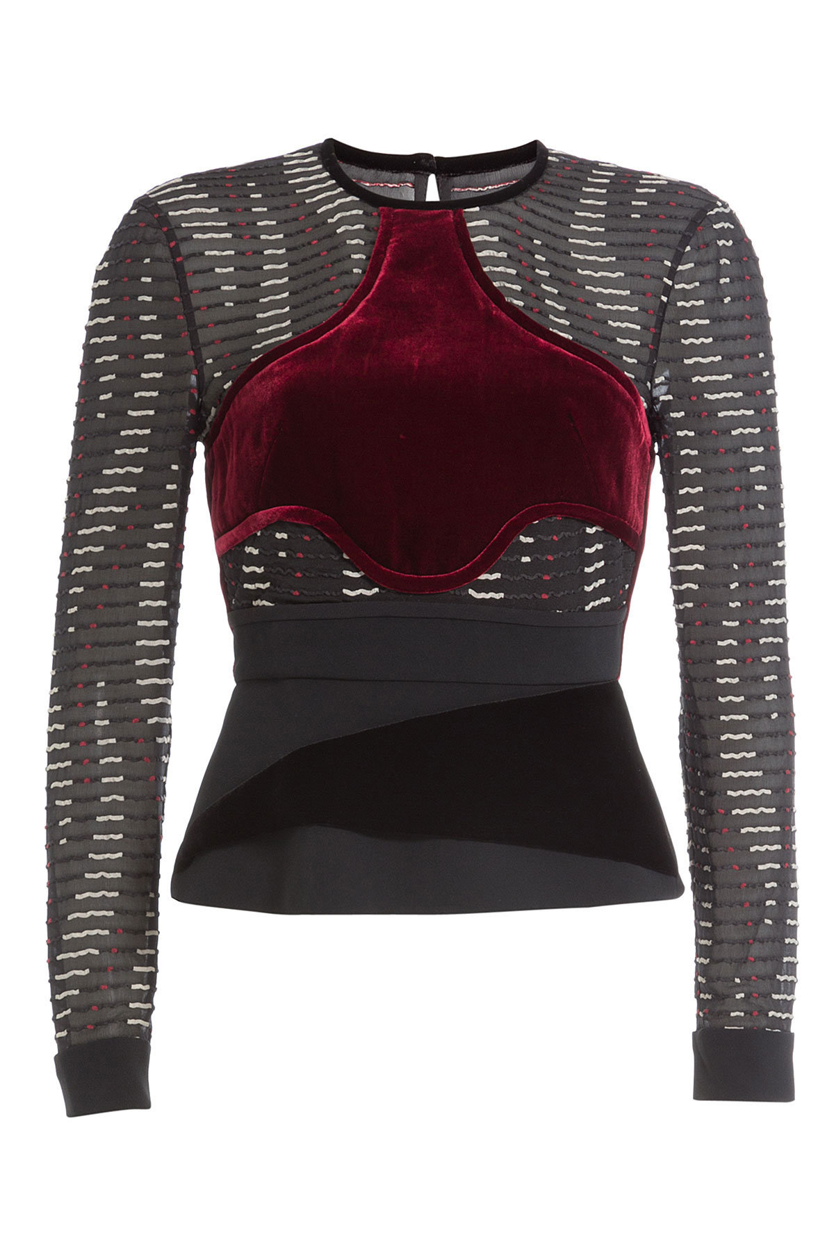 Roland Mouret - Top with Velvet