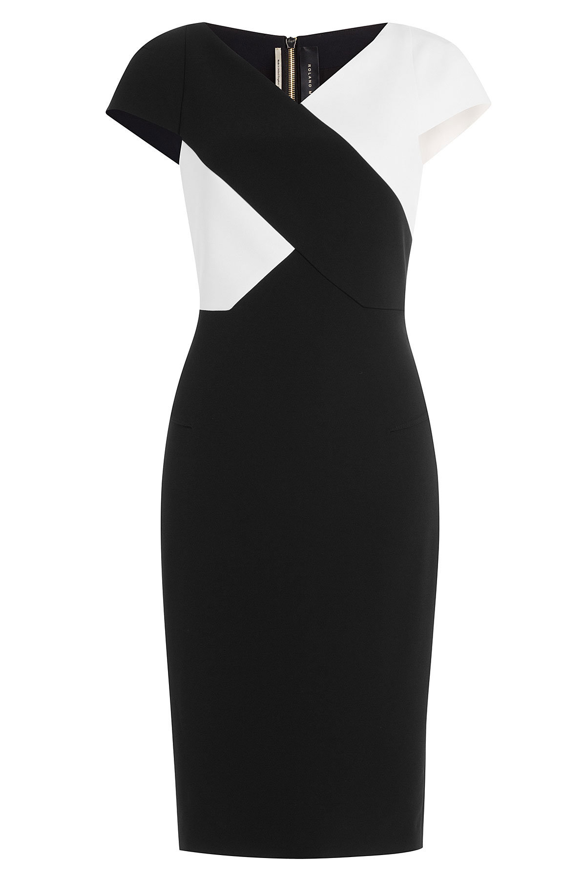 Roland Mouret - Two-Tone Crepe Dress
