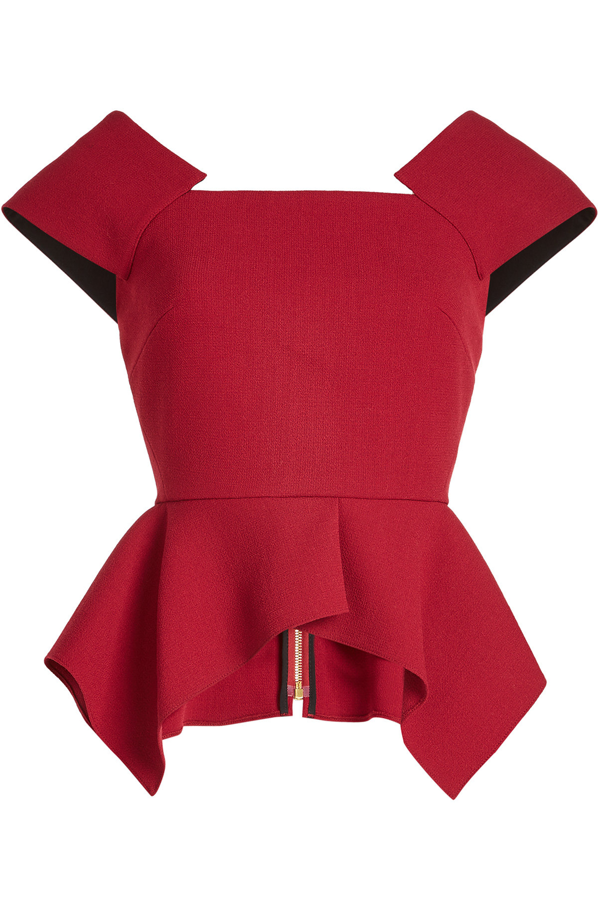 Roland Mouret - Wool Top with Peplum