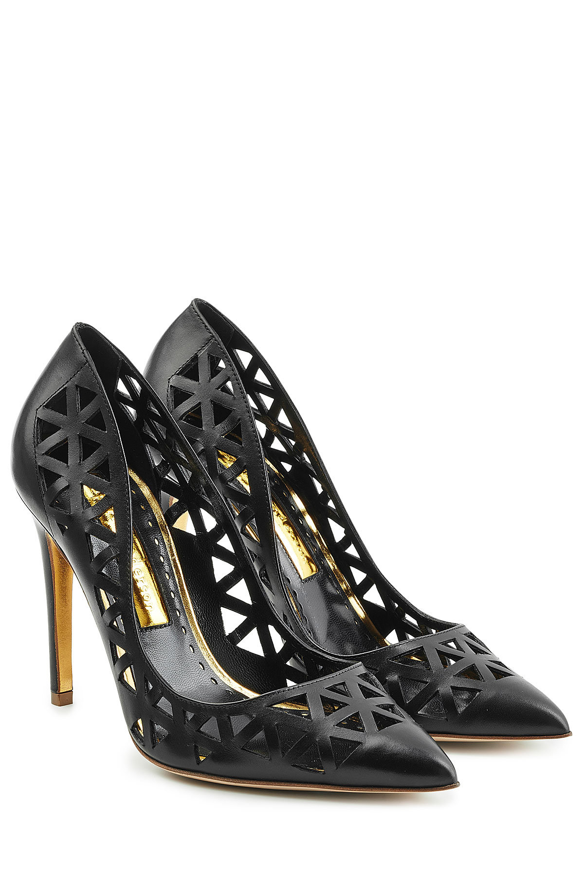 Rupert Sanderson - Cut-Out Leather Pumps