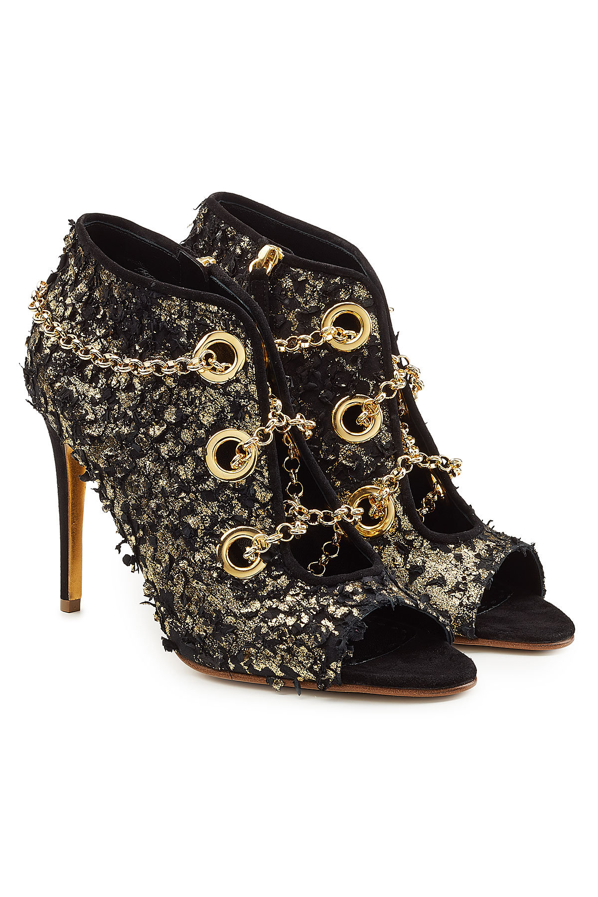 Rupert Sanderson - Nightingale Venus Suede Pumps with Chains