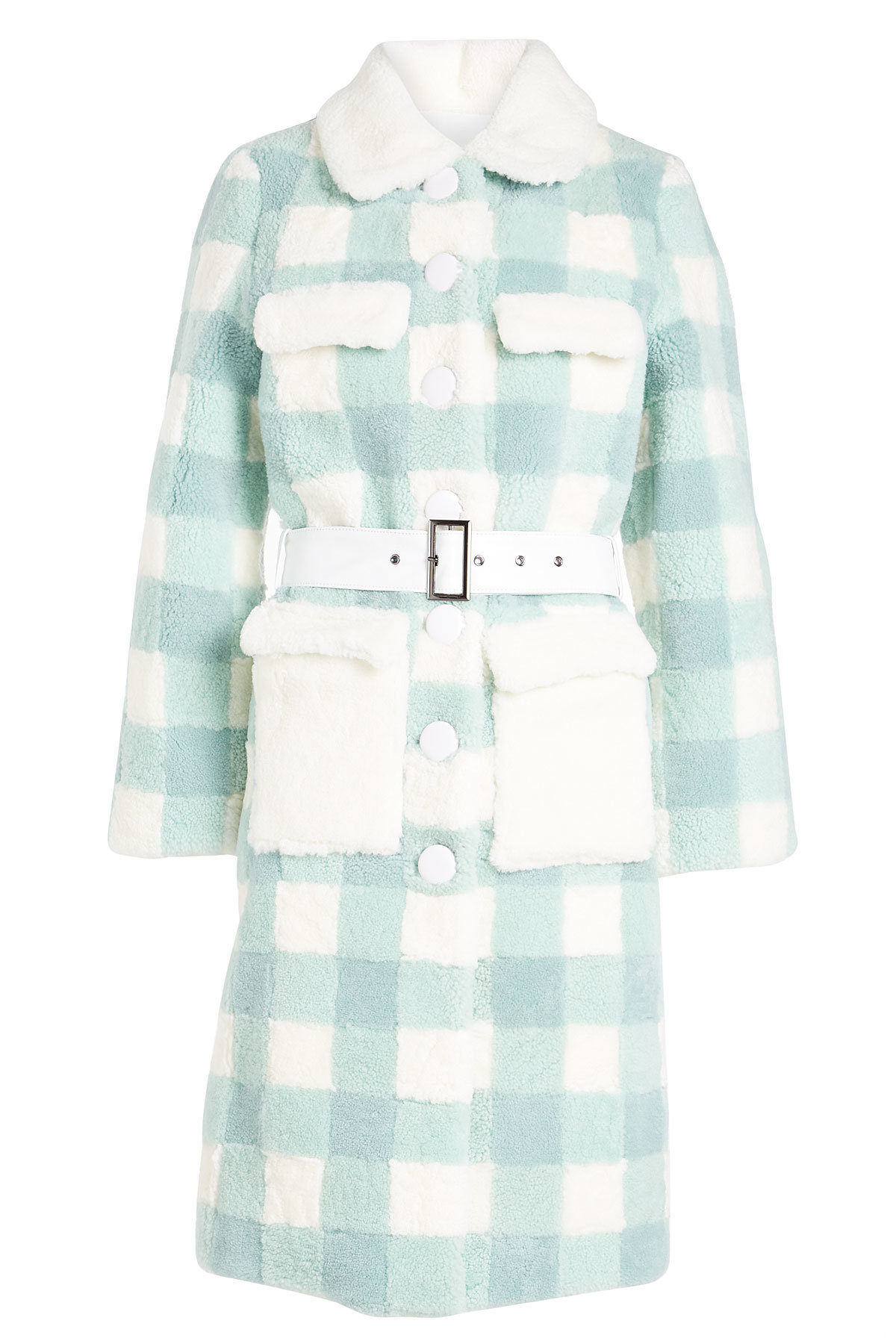 Saks Potts - Lunis Shearling Coat with Leather Belt