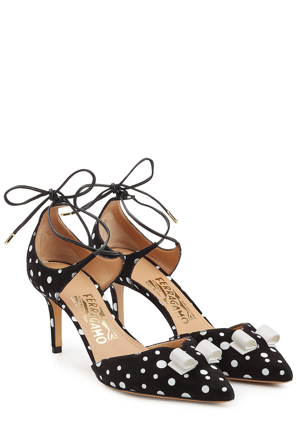 Salvatore Ferragamo - Carolyn Printed Suede Pumps