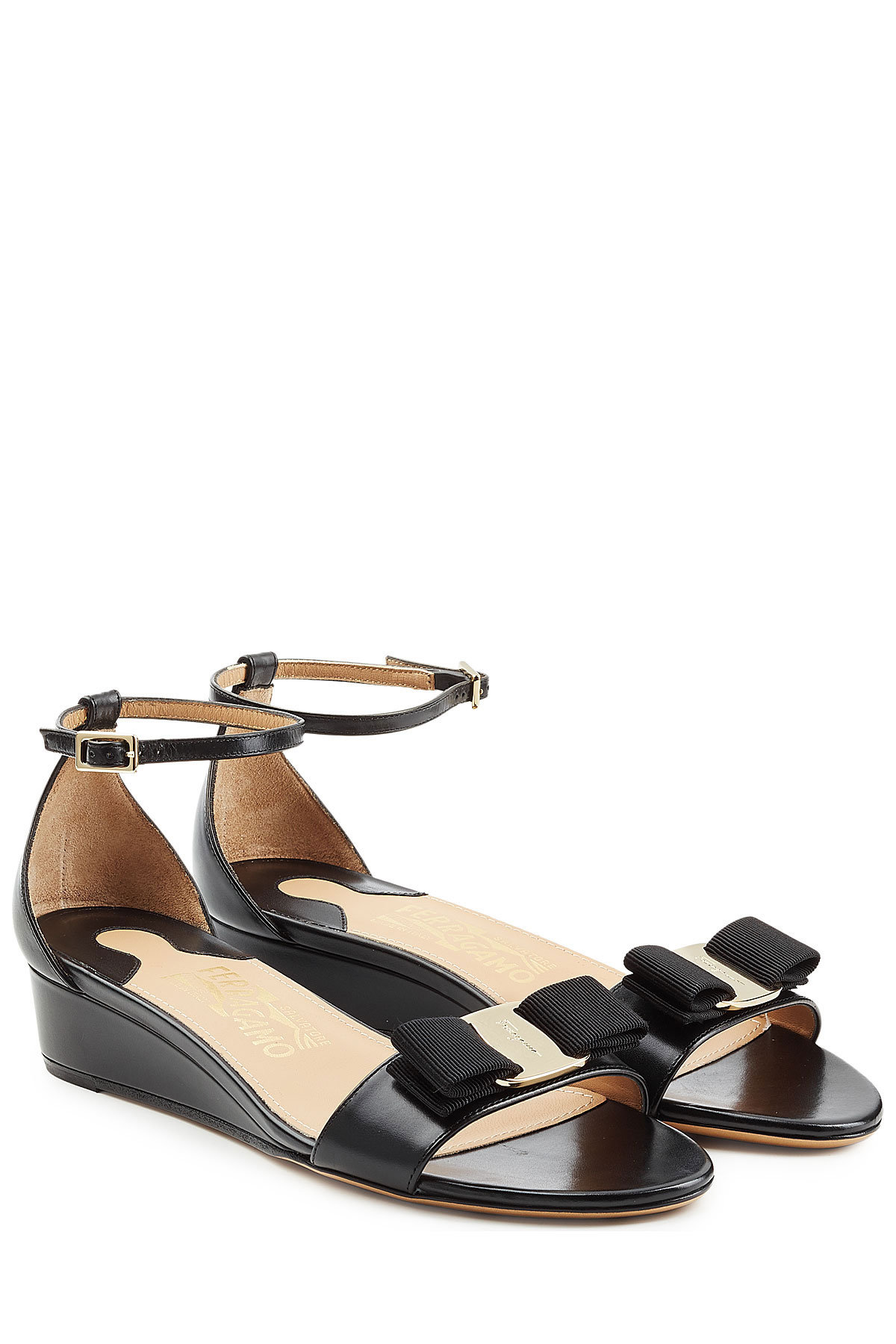 Margot Leather Sandals by Salvatore Ferragamo