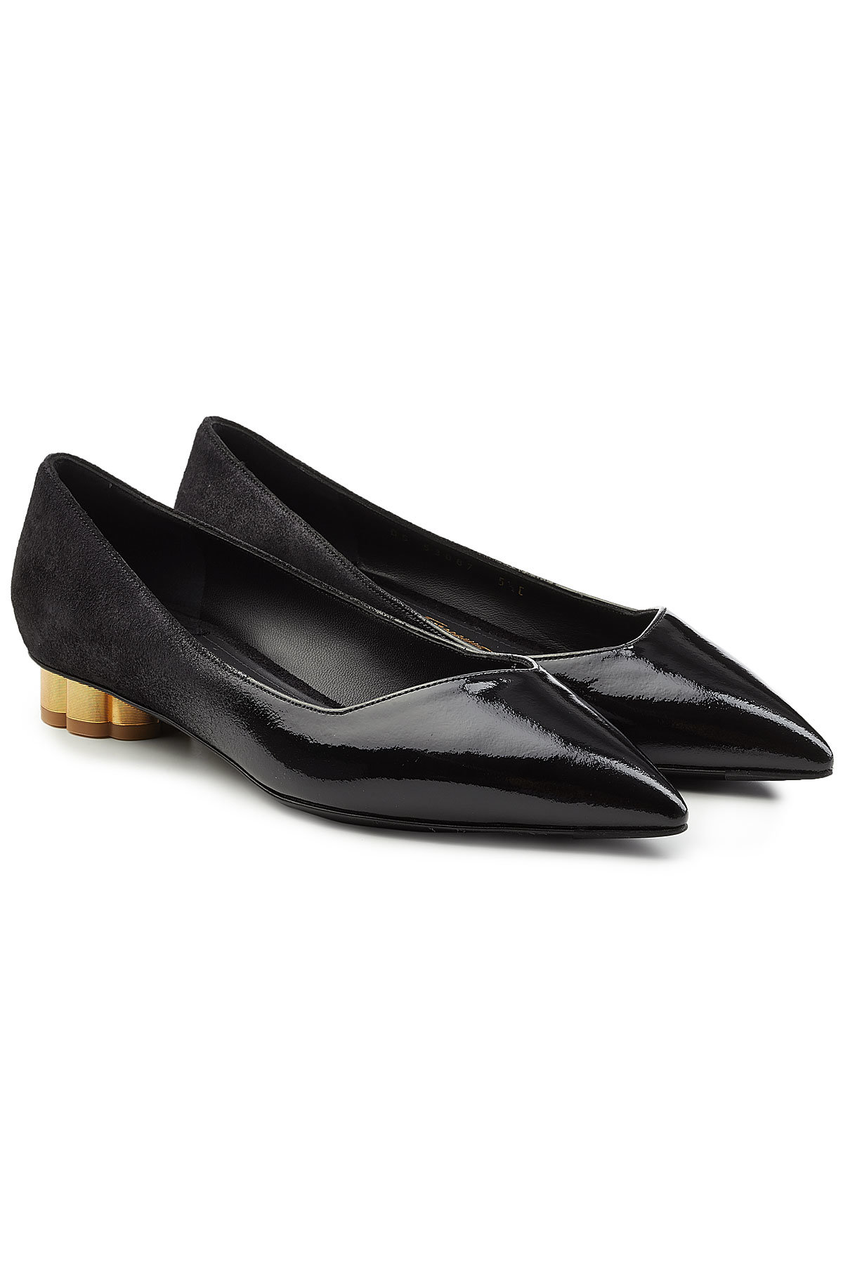 Patent Leather Platform Pumps by Salvatore Ferragamo