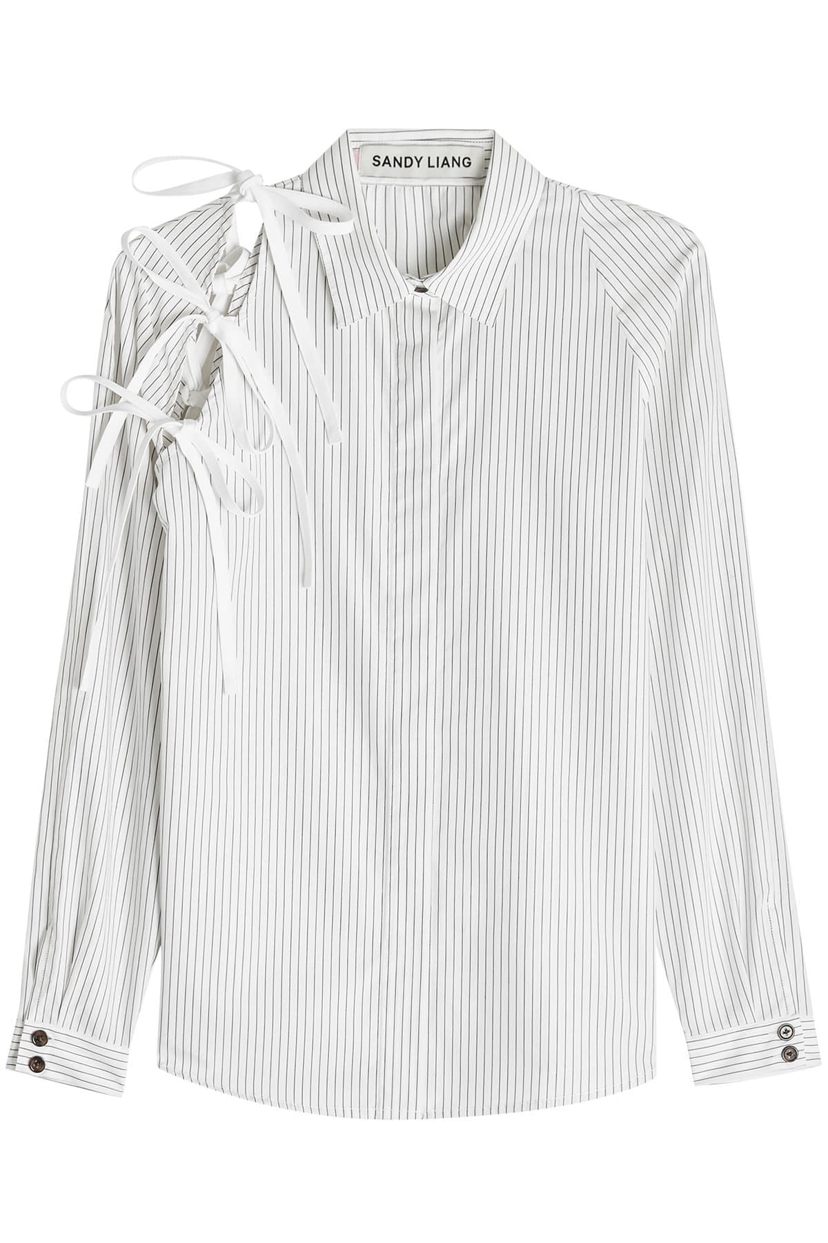Sandy Liang - Lena Cotton Shirt with Bows