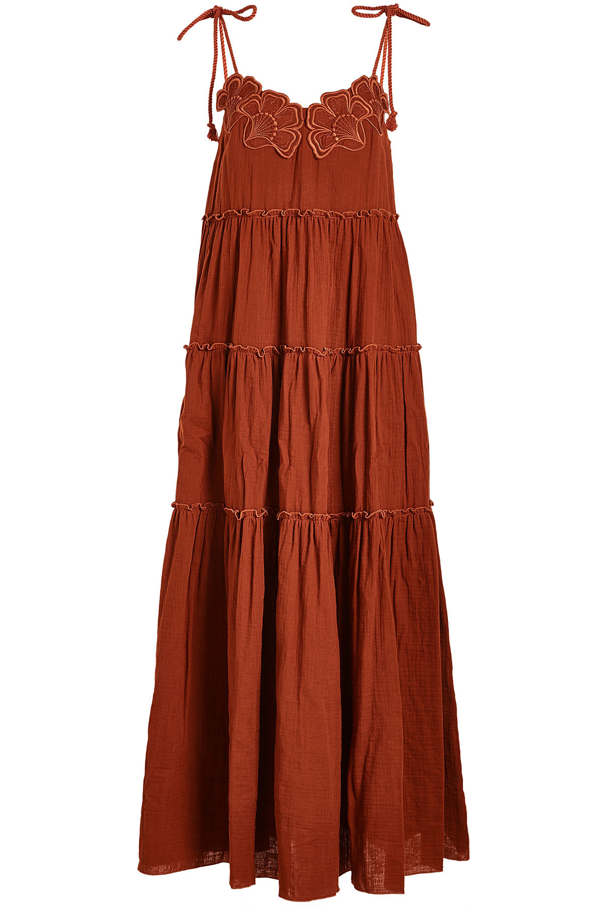 See by Chloe - Embroidered Cheesecloth Cotton Dress