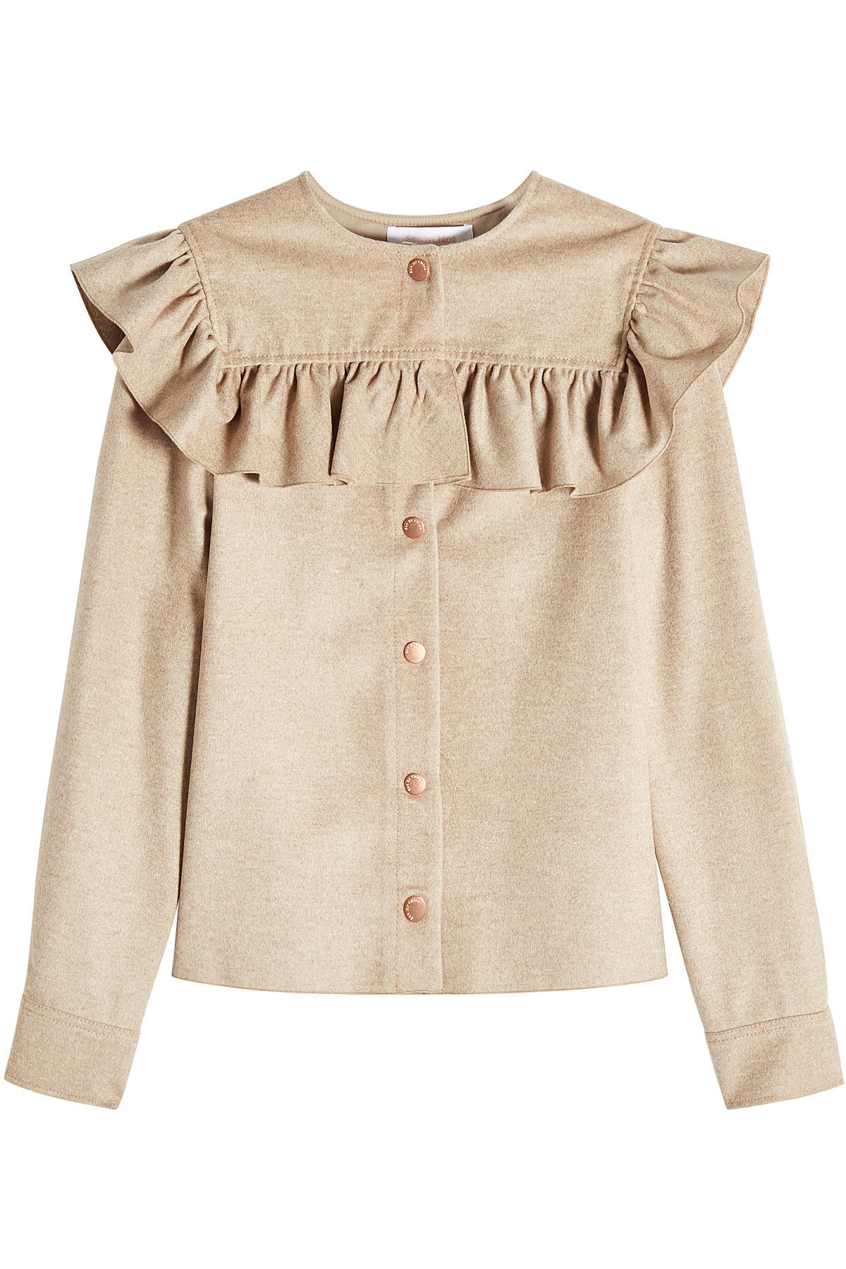 See by Chloe - Wool Jacket with Ruffle Trim
