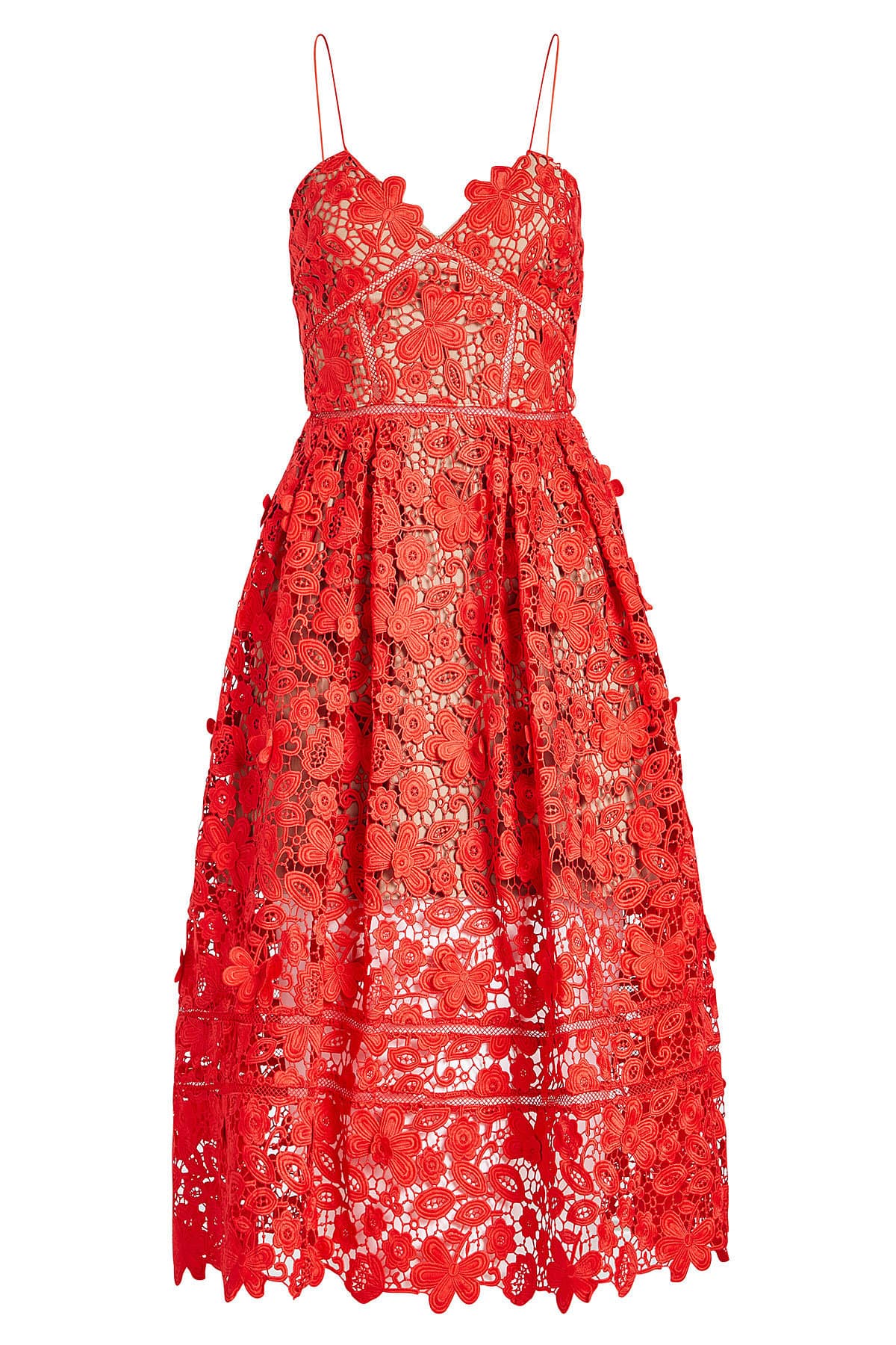 Azaelea 3D Lace Fit & Flare Dress by Self-Portrait