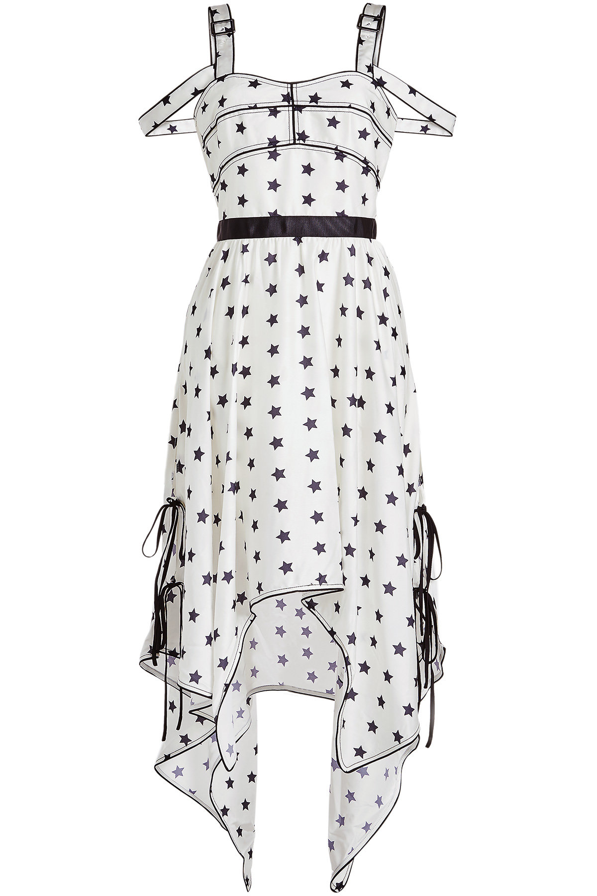 Star Print Handkerchief Dress by Self-Portrait