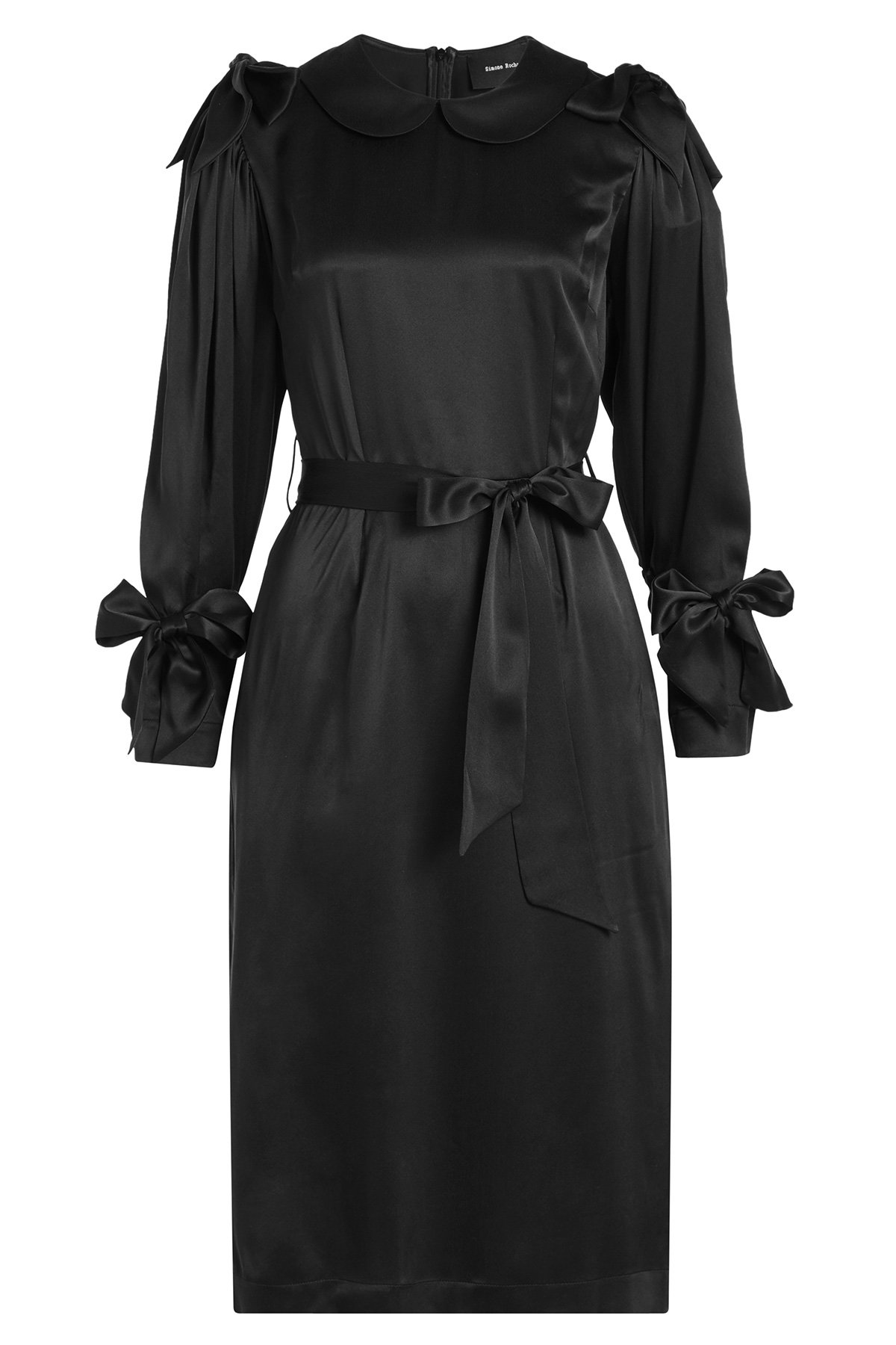 Bow Sleeve Silk Dress by Simone Rocha