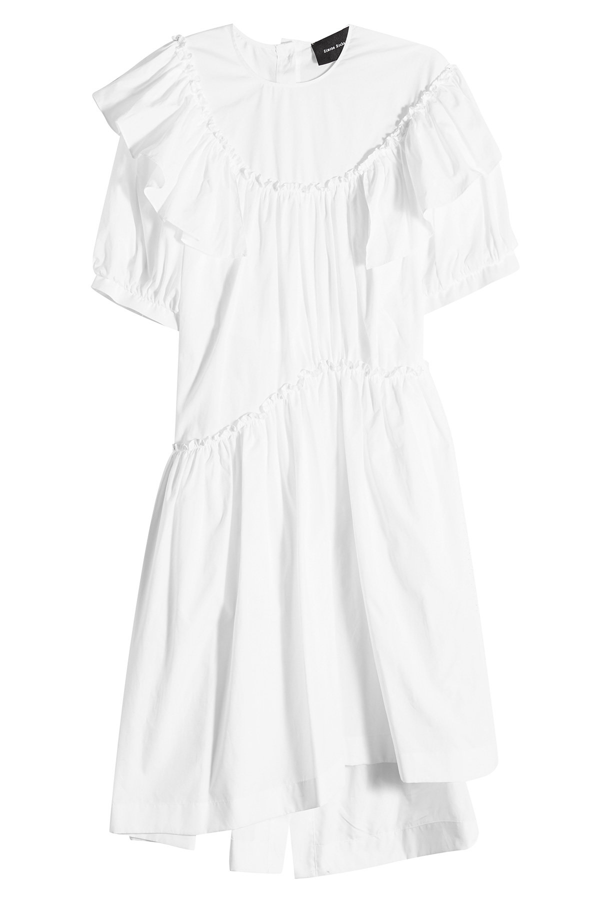 Simone Rocha - Cotton Dress with Ruffles