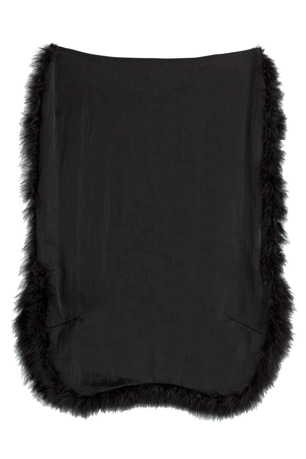 Mesh Skirt with Marabou Feathers by Simone Rocha