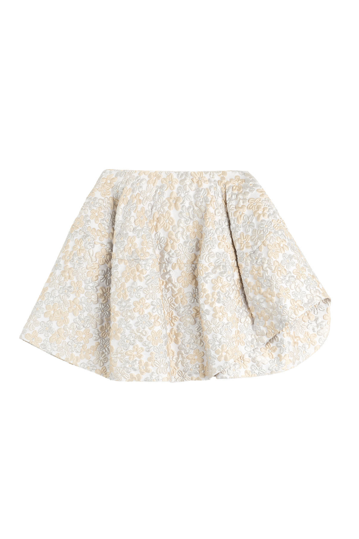 Metallic-Cloqué Skirt by Simone Rocha
