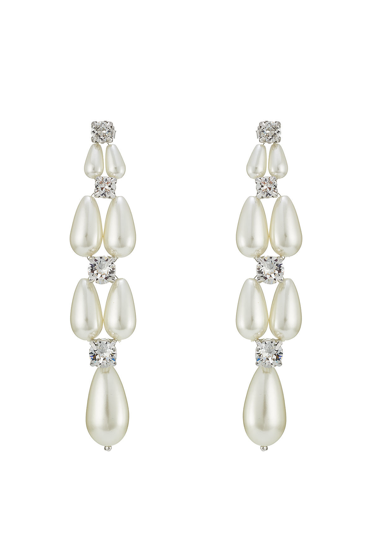 Simone Rocha - Pearl and Crystal-Embellished Earrings